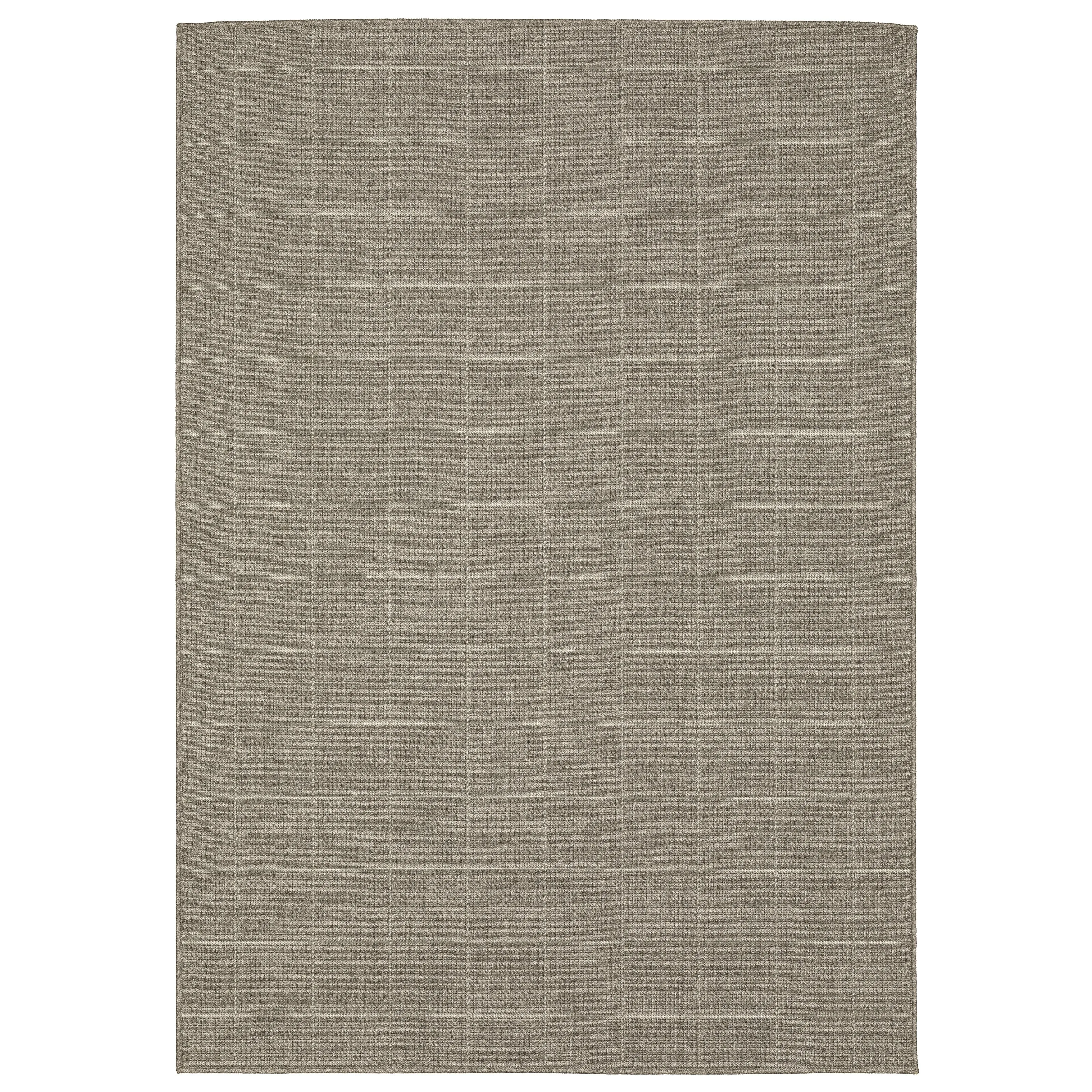 Style Haven Calayan Woven Gridwork Grey Ultimate Performance Area Rug~