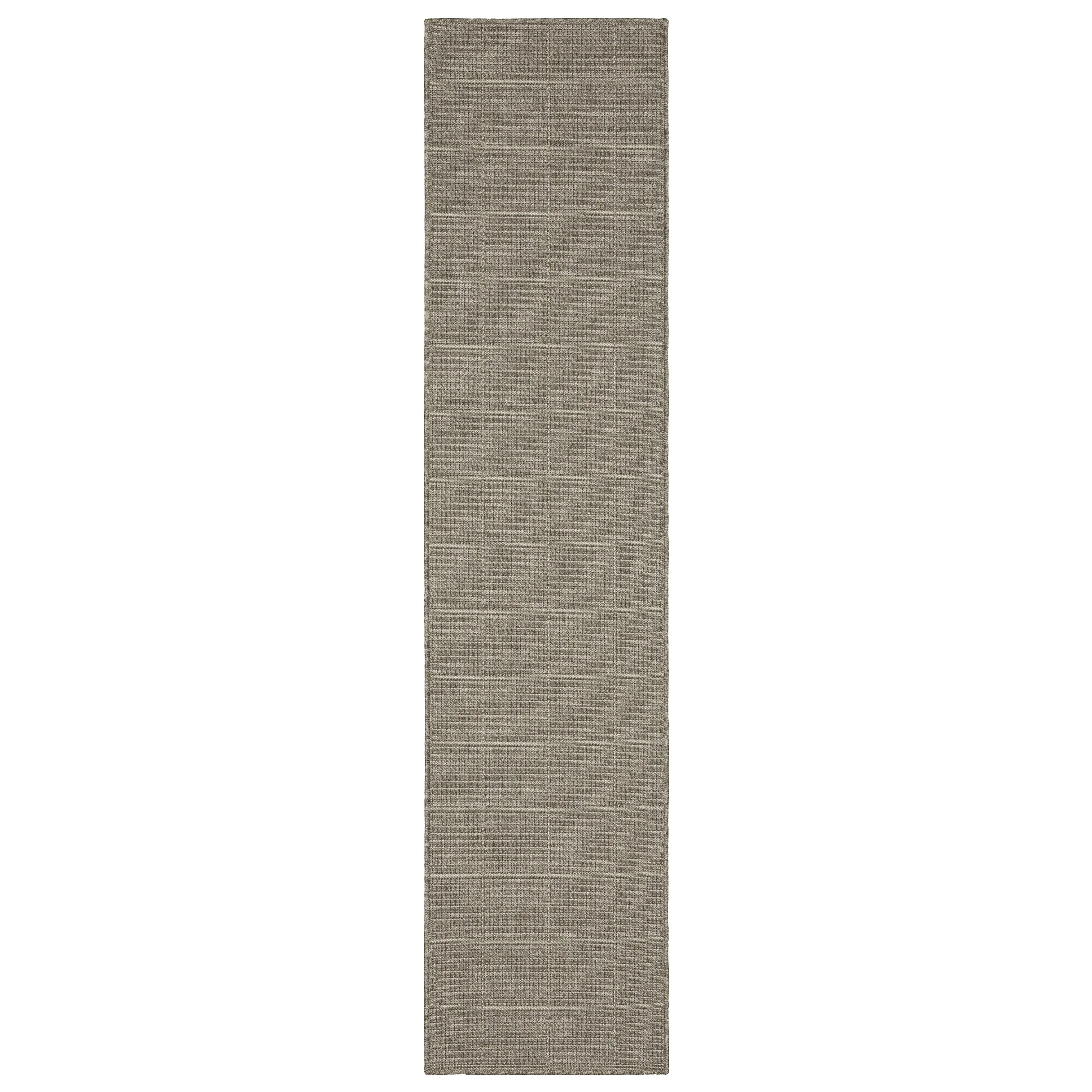 Style Haven Calayan Woven Gridwork Grey Ultimate Performance Area Rug~