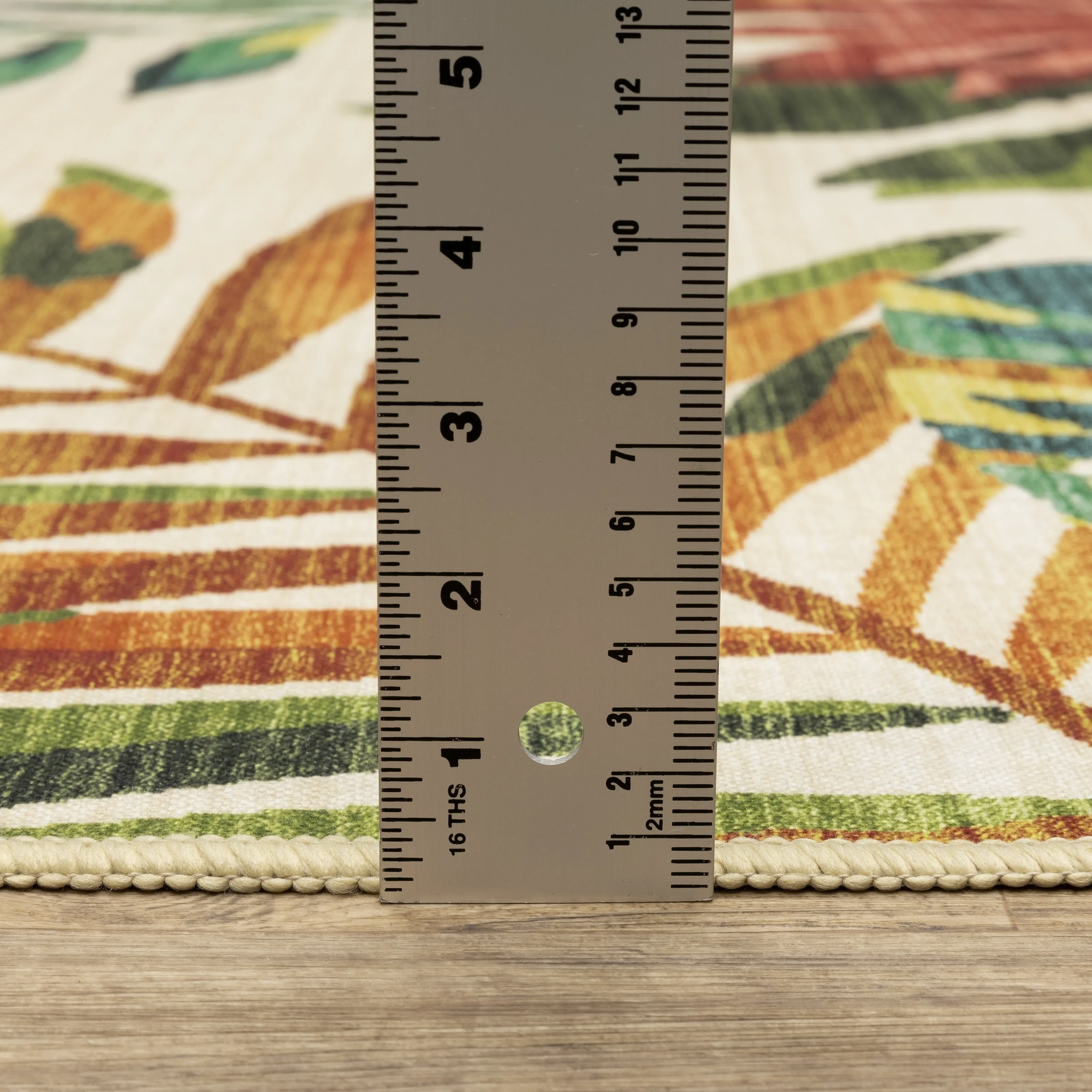 Style Haven Flores Tropical Beige/Multi Indoor-Outdoor Washable Rug