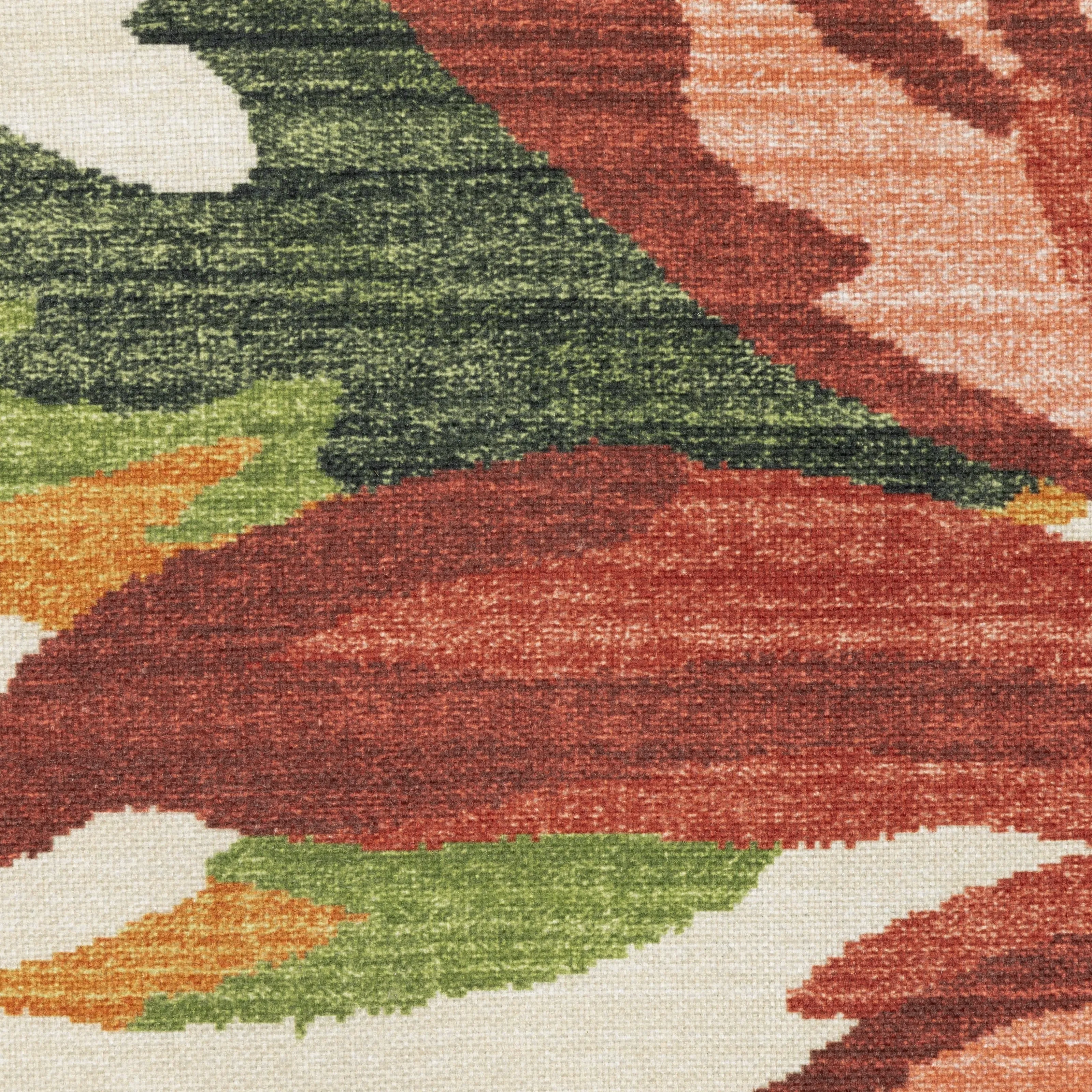 Style Haven Flores Tropical Beige/Multi Indoor-Outdoor Washable Rug