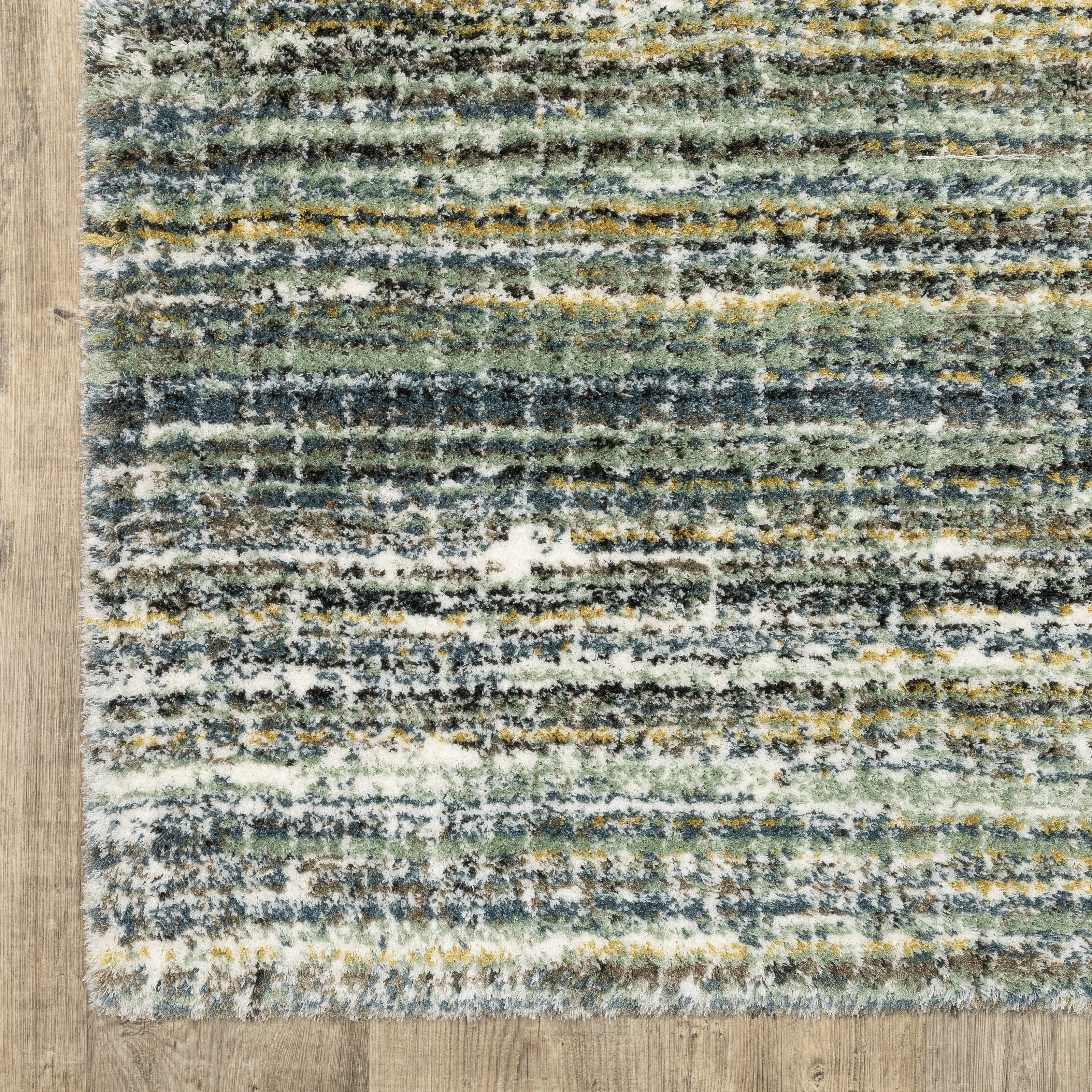 Style Haven Genoa Distressed Gridwork Green/ Blue Area Rug