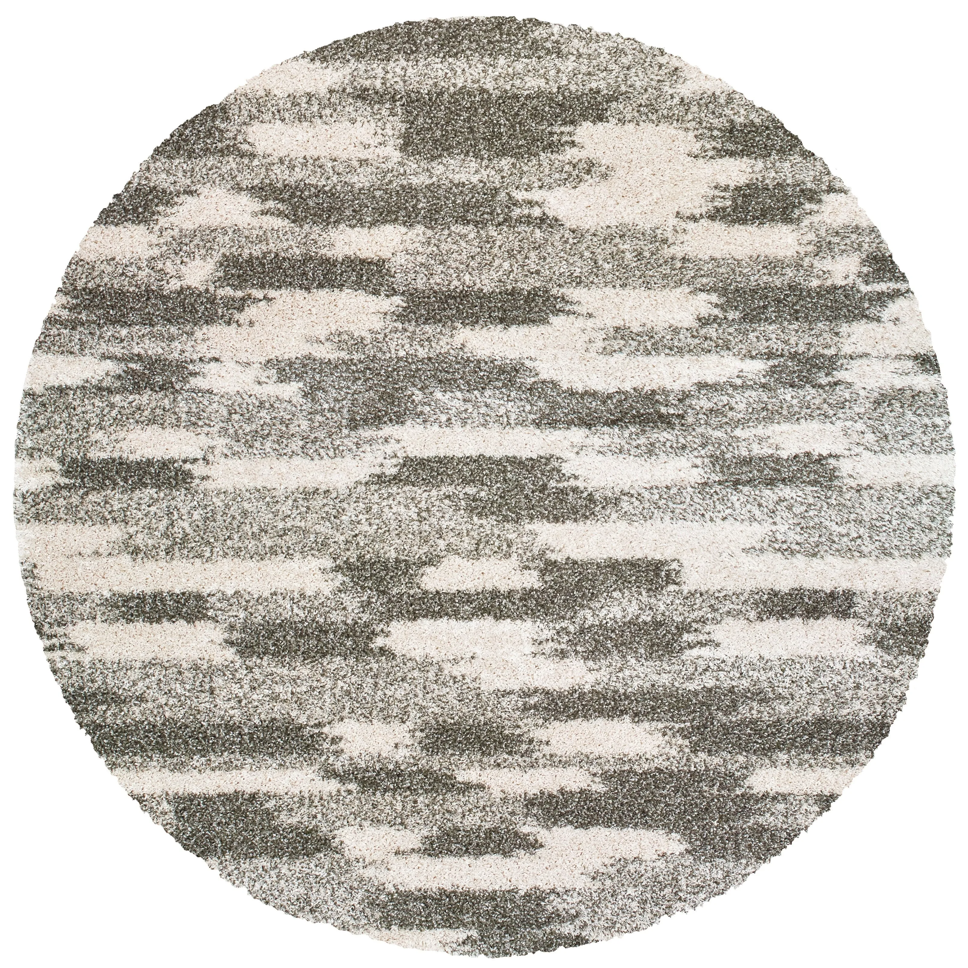 Style Haven Harrison Grey and Ivory Dappled Shag Rug