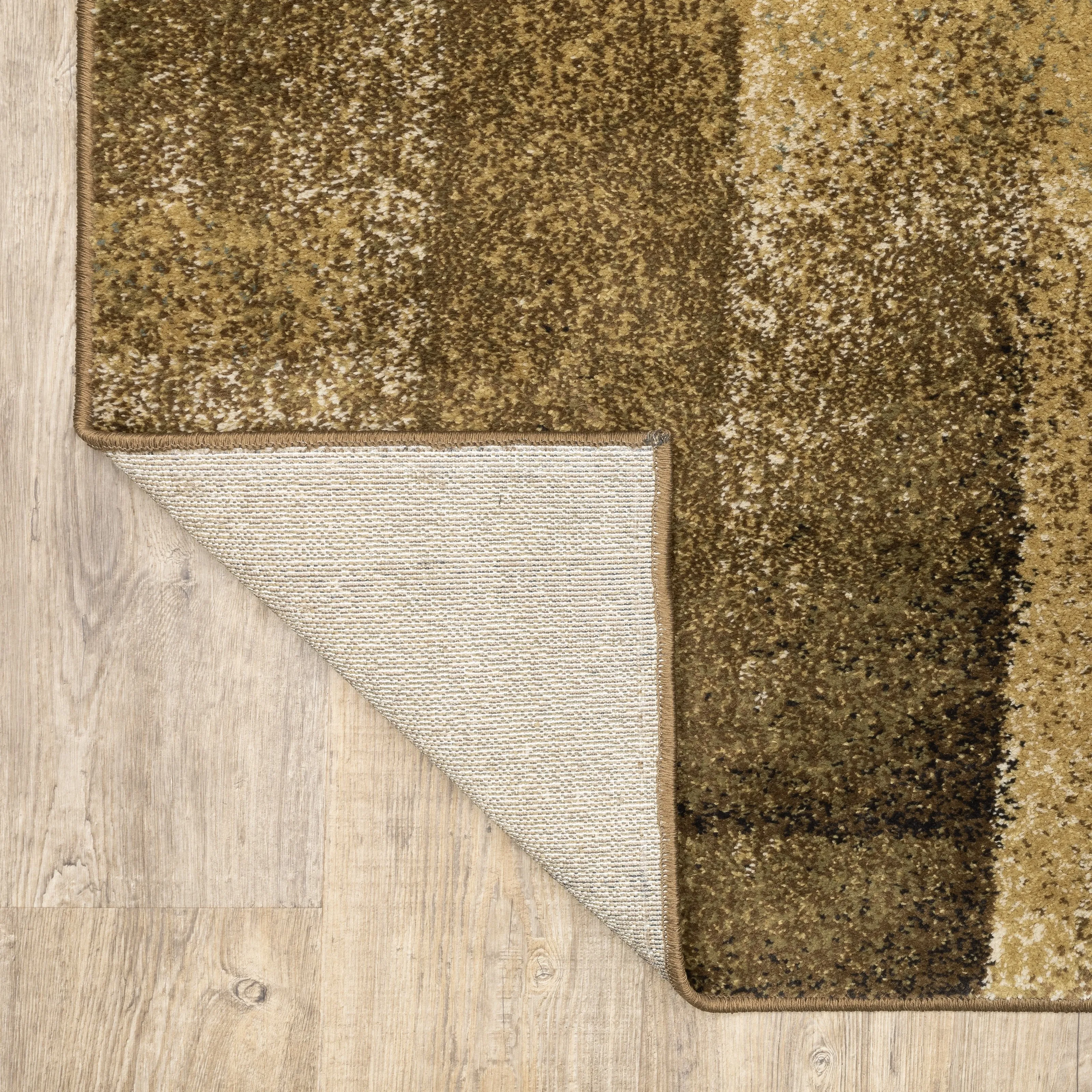 Style Haven Ivanic Distressed Abstract Geometric Brown/ Blue Area Rug