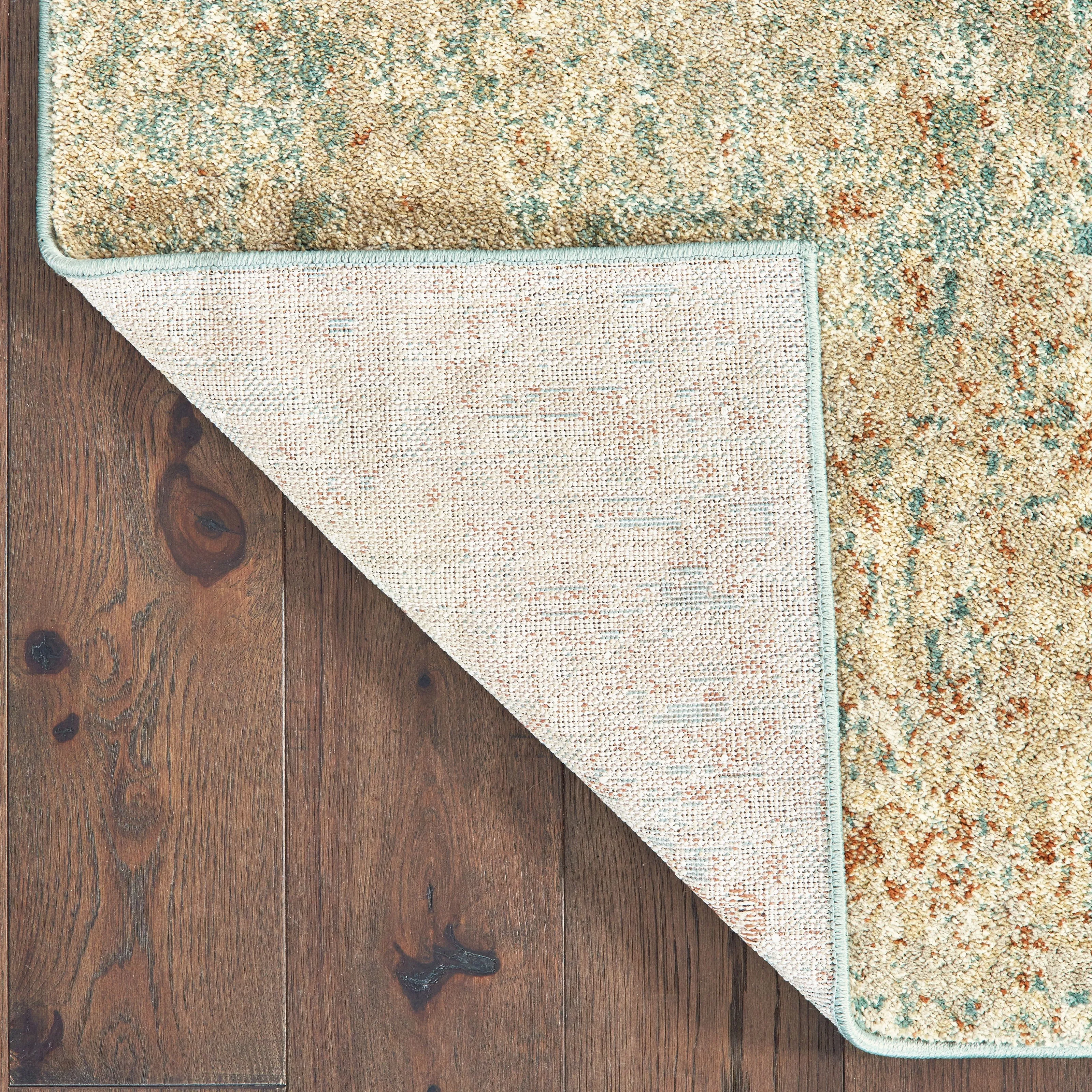 Style Haven Jelsa Distressed Abstract Teal/ Orange Area Rug