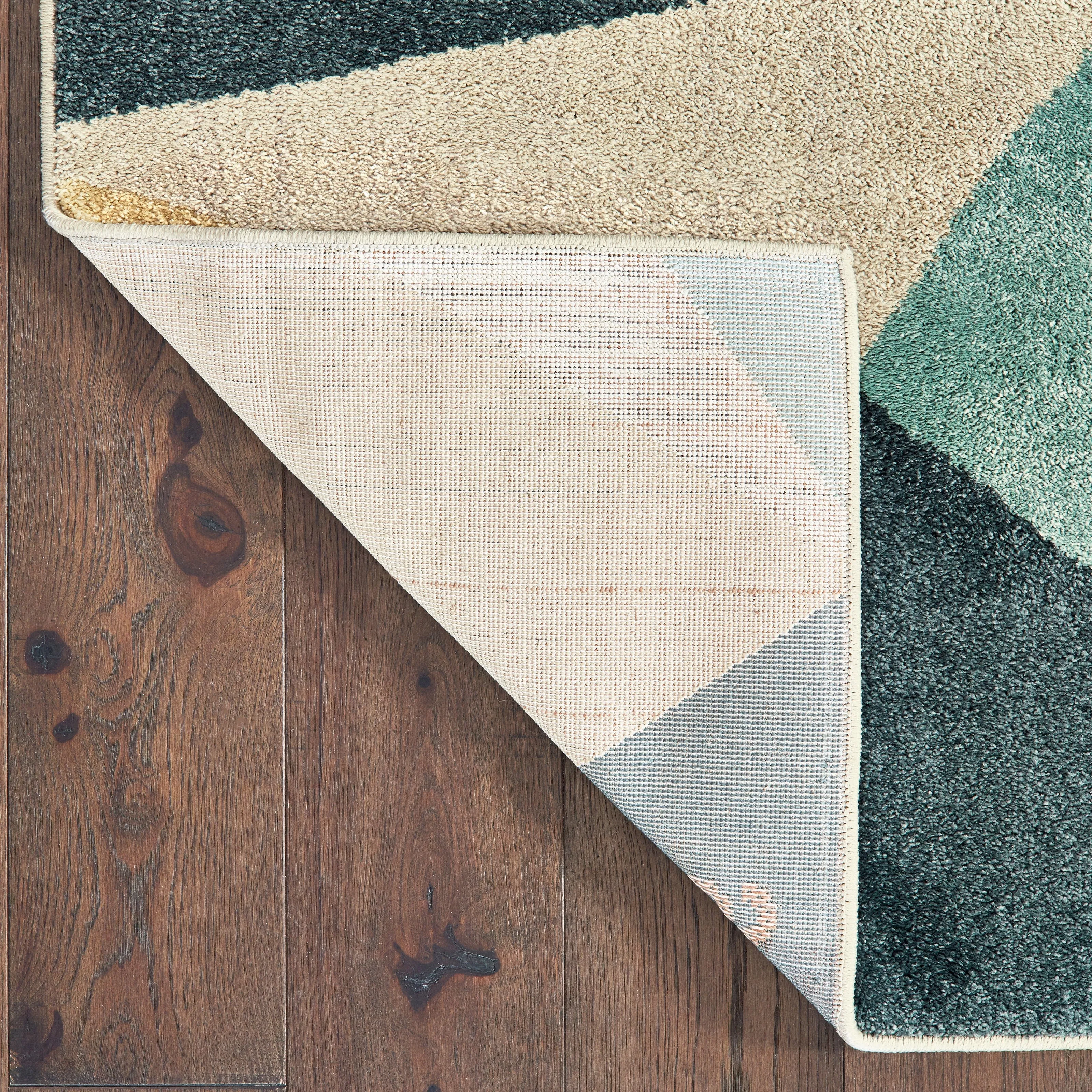 Style Haven Jelsa Teal/Orange Area Rug