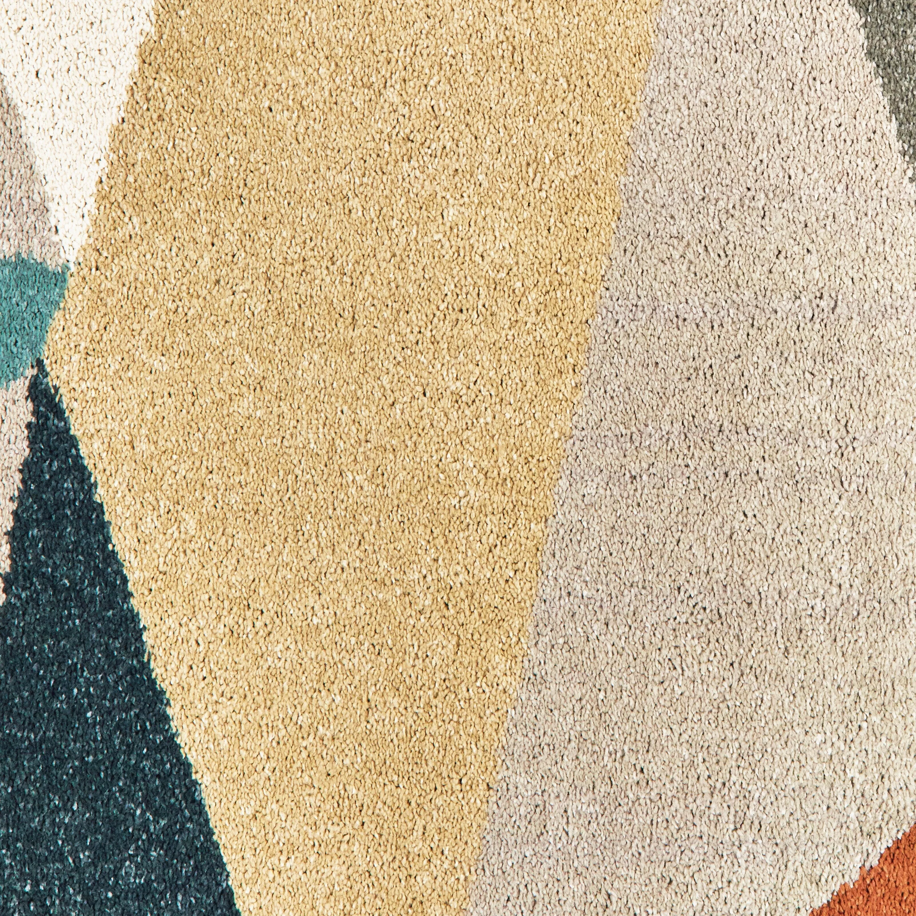Style Haven Jelsa Teal/Orange Area Rug
