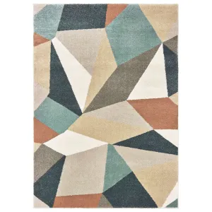 Style Haven Jelsa Teal/Orange Area Rug