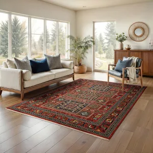 Style Haven Leander Nomadic Medallion Fringed Wool Blend Area Rug