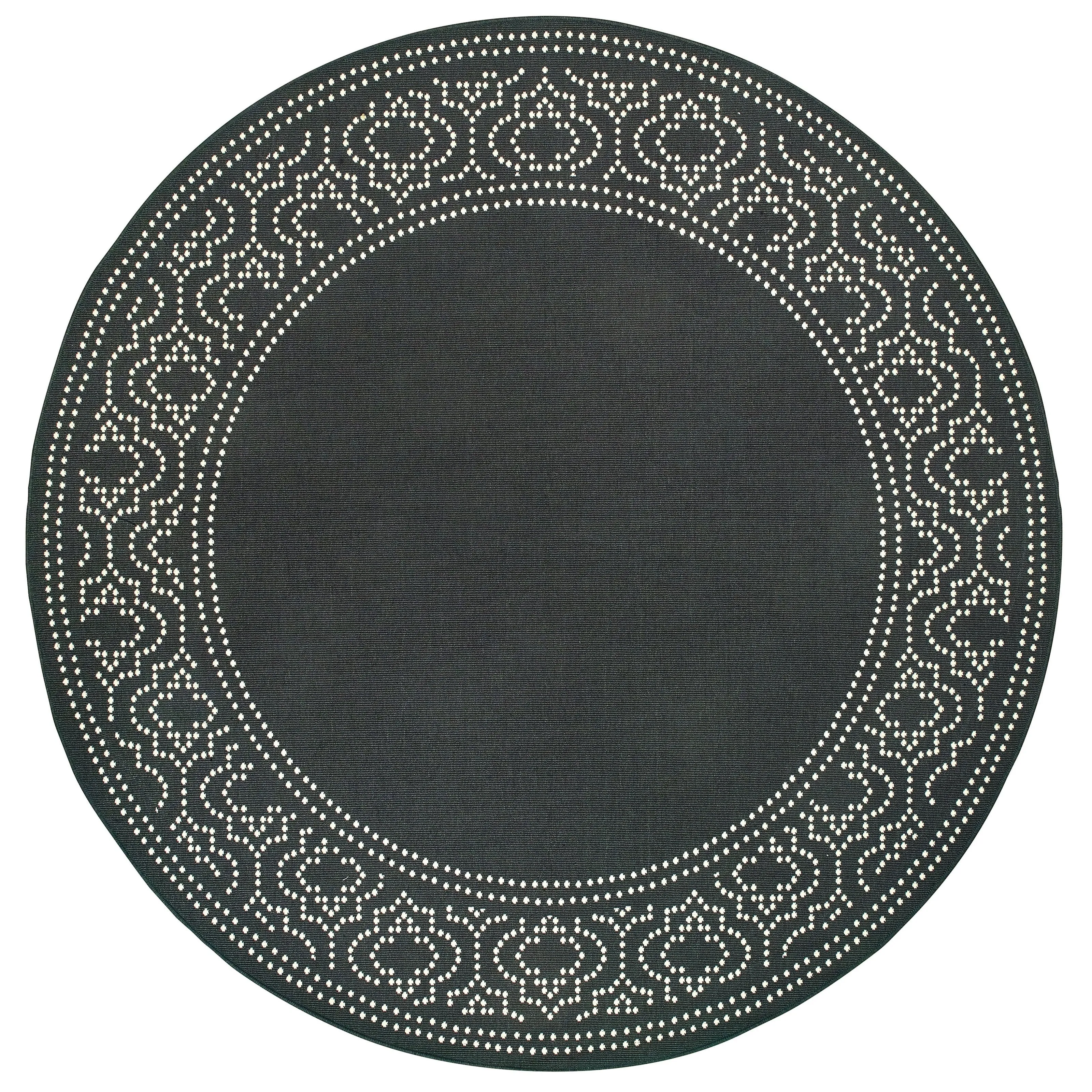 Style Haven Marianna Border Loop Pile Indoor Outdoor Area Rug