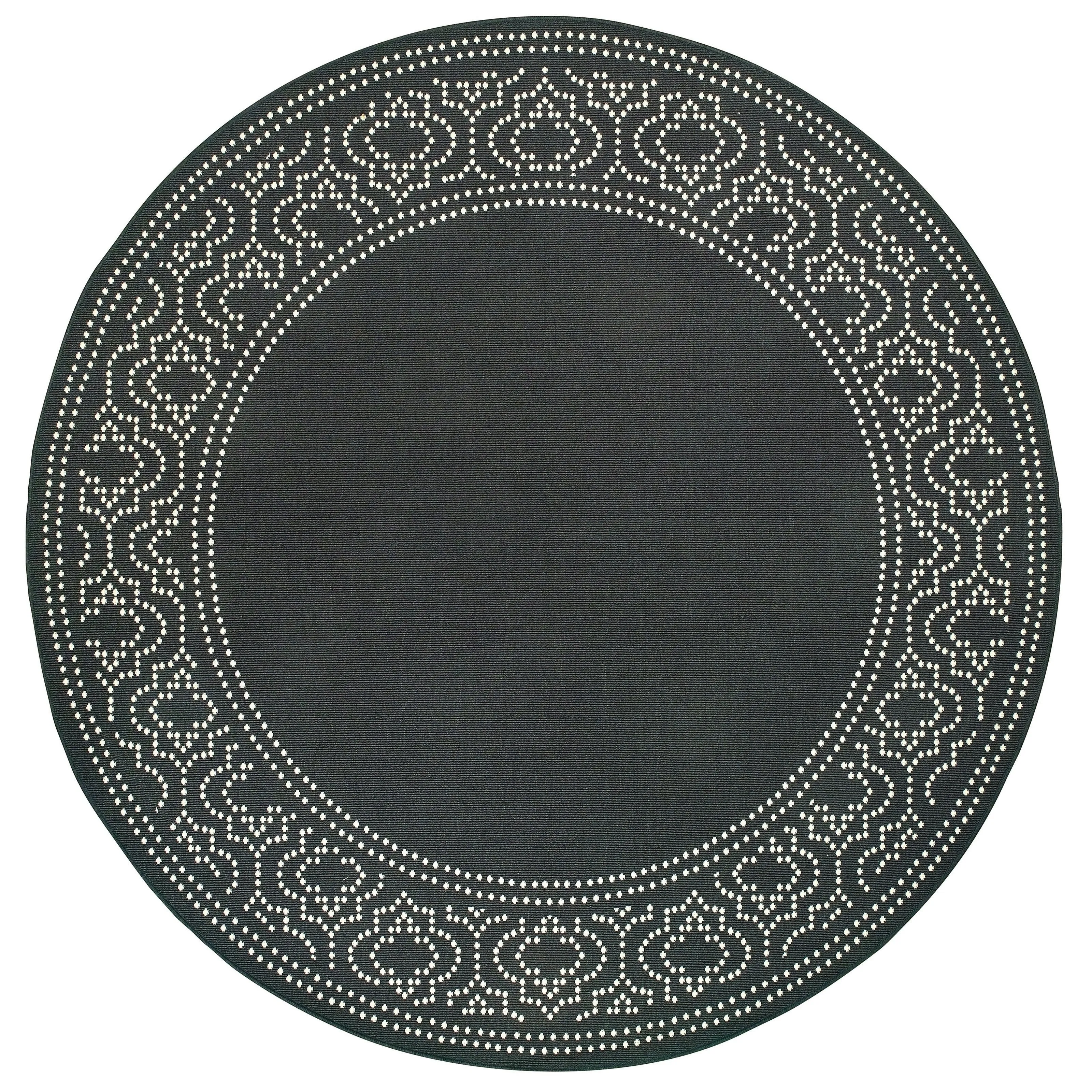 Style Haven Marianna Border Loop Pile Indoor Outdoor Area Rug