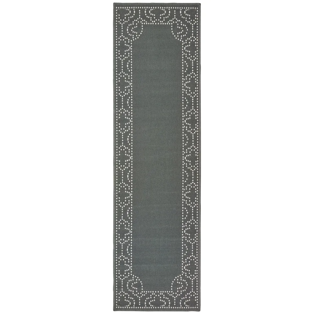 Style Haven Marianna Border Loop Pile Indoor Outdoor Area Rug