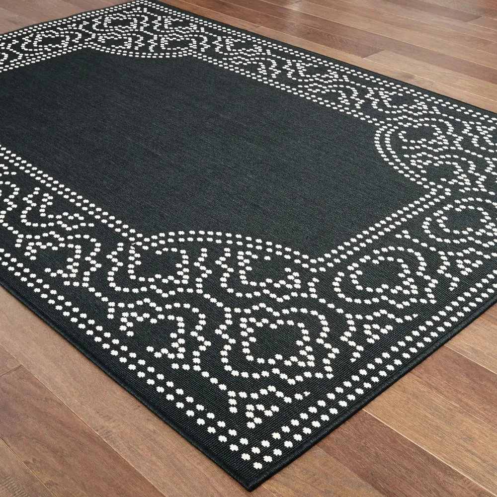 Style Haven Marianna Border Loop Pile Indoor Outdoor Area Rug