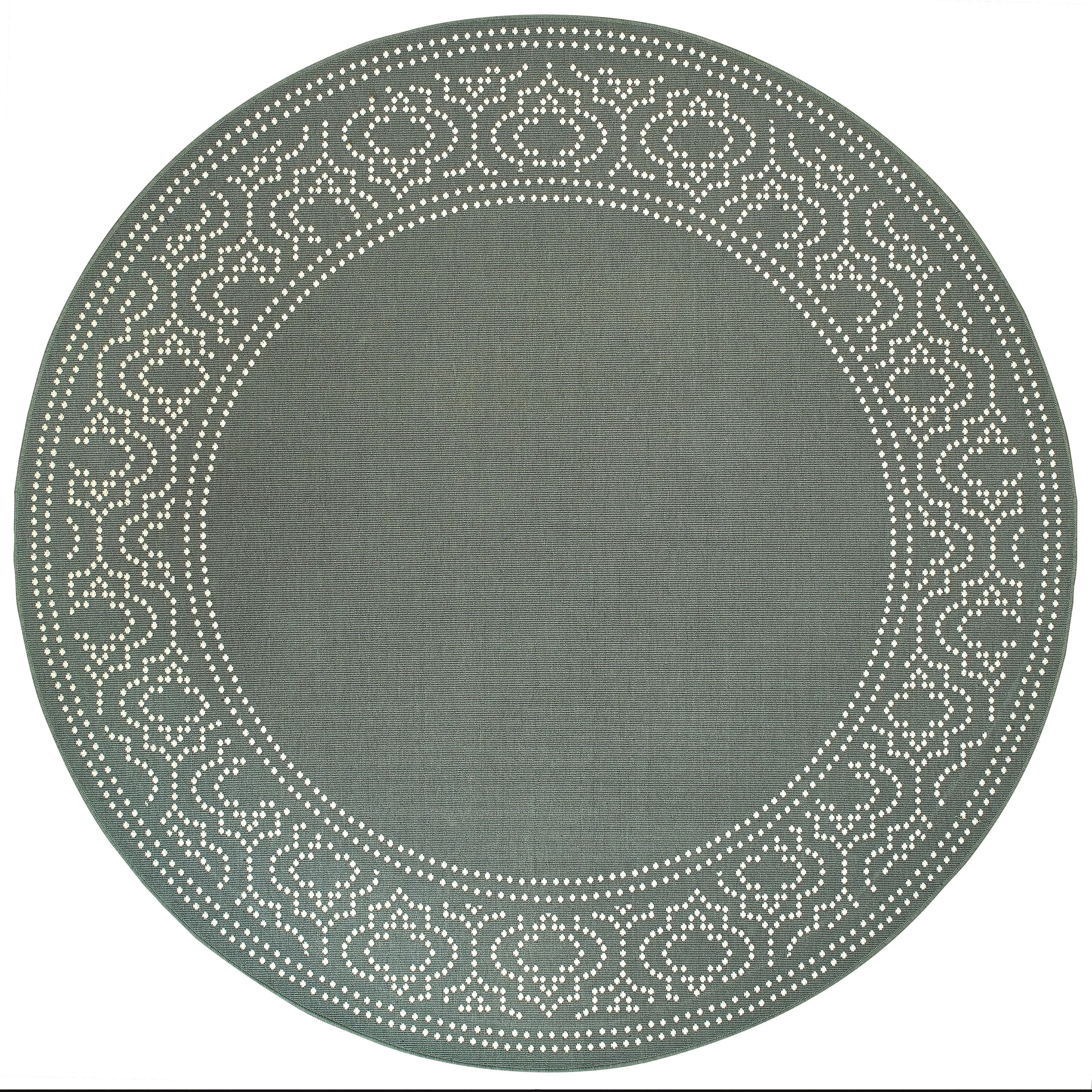 Style Haven Marianna Border Loop Pile Indoor Outdoor Area Rug