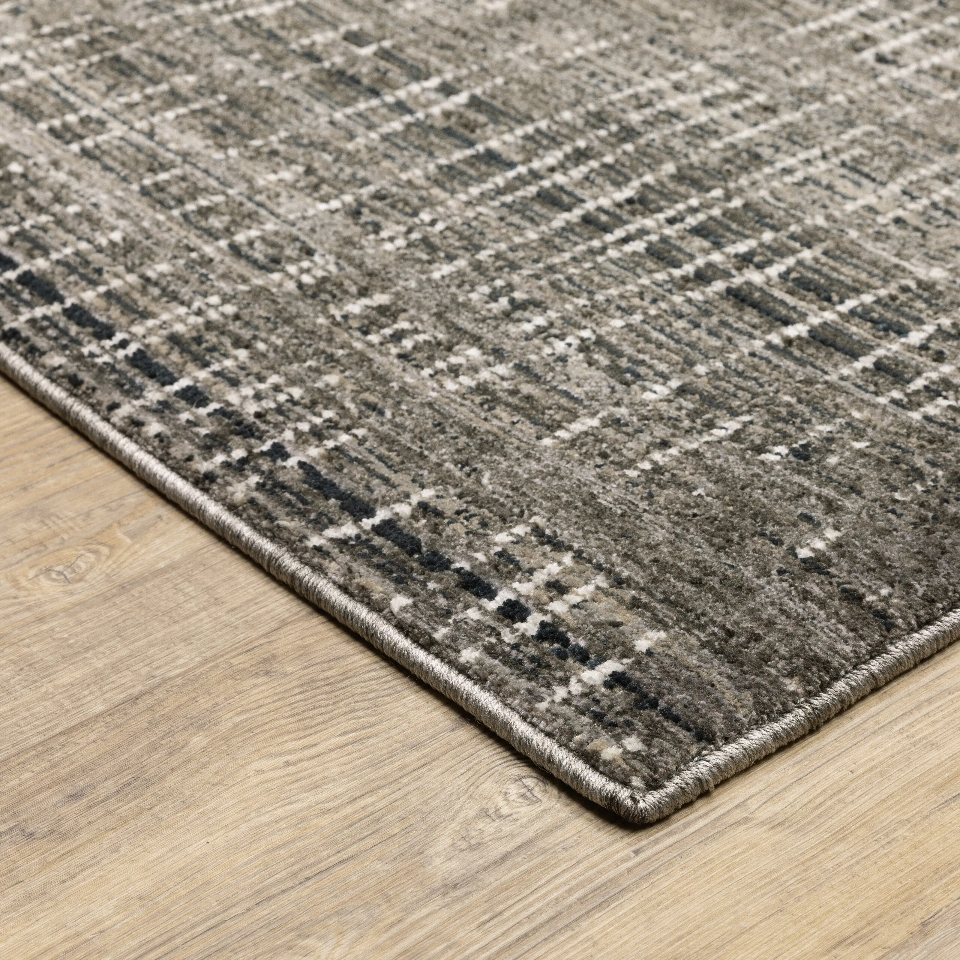 Style Haven Nelson Industrial Geometric Charcoal/ Grey Indoor Area Rug