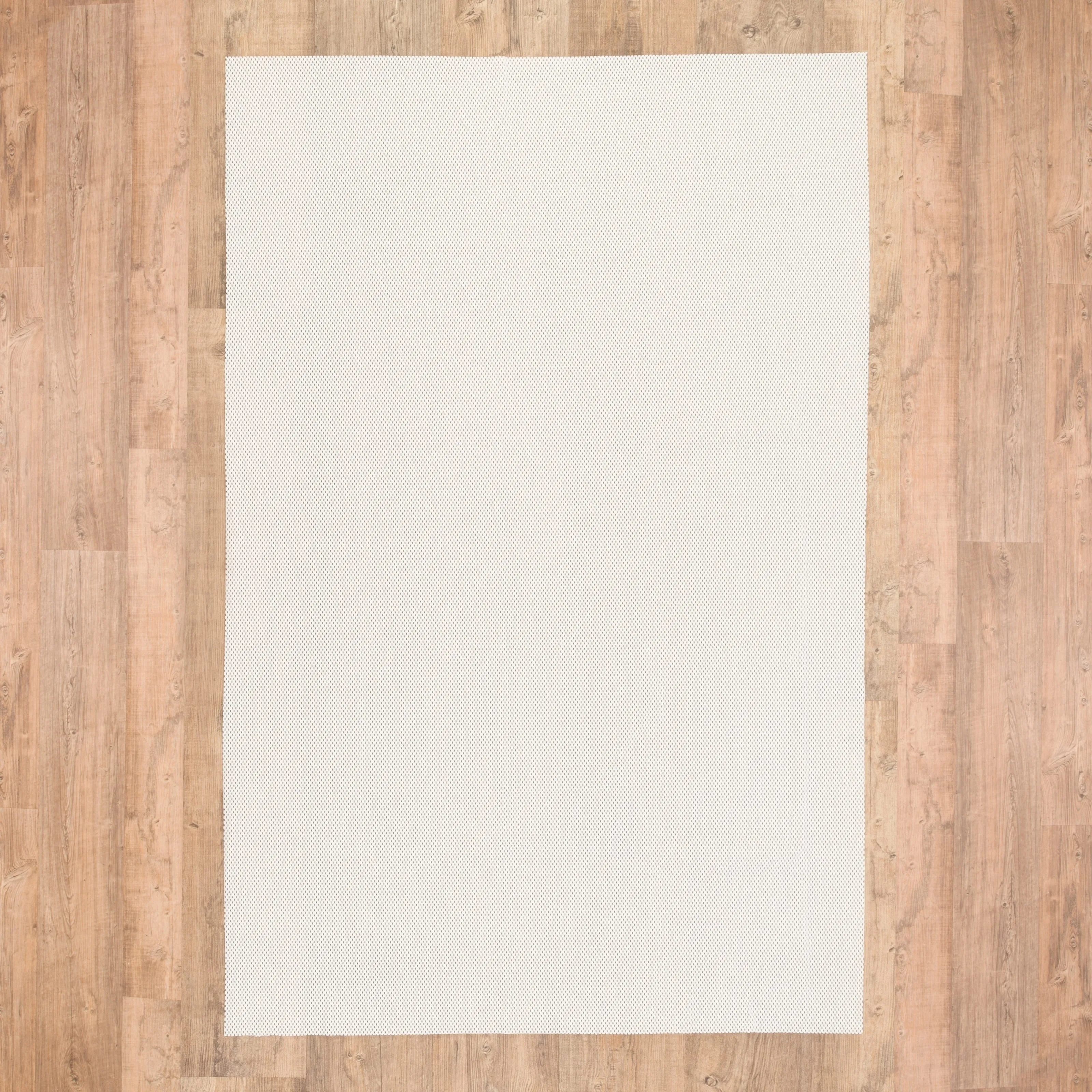 Style Haven Plush Hold White PVC-Coated Knit Polyester Rug Pad - Beige