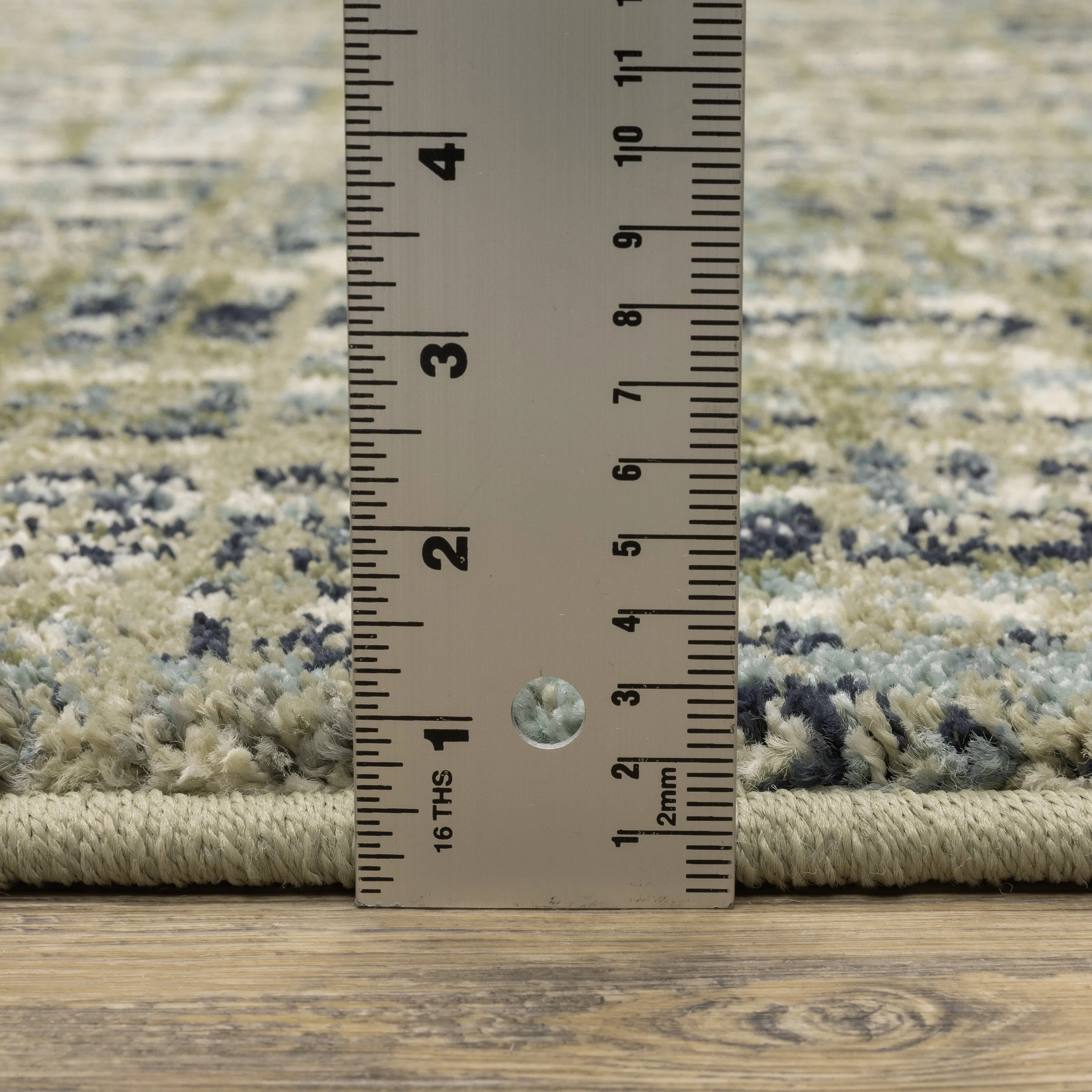 Style Haven Salinas Industrial Striped Green/ Blue Indoor Area Rug