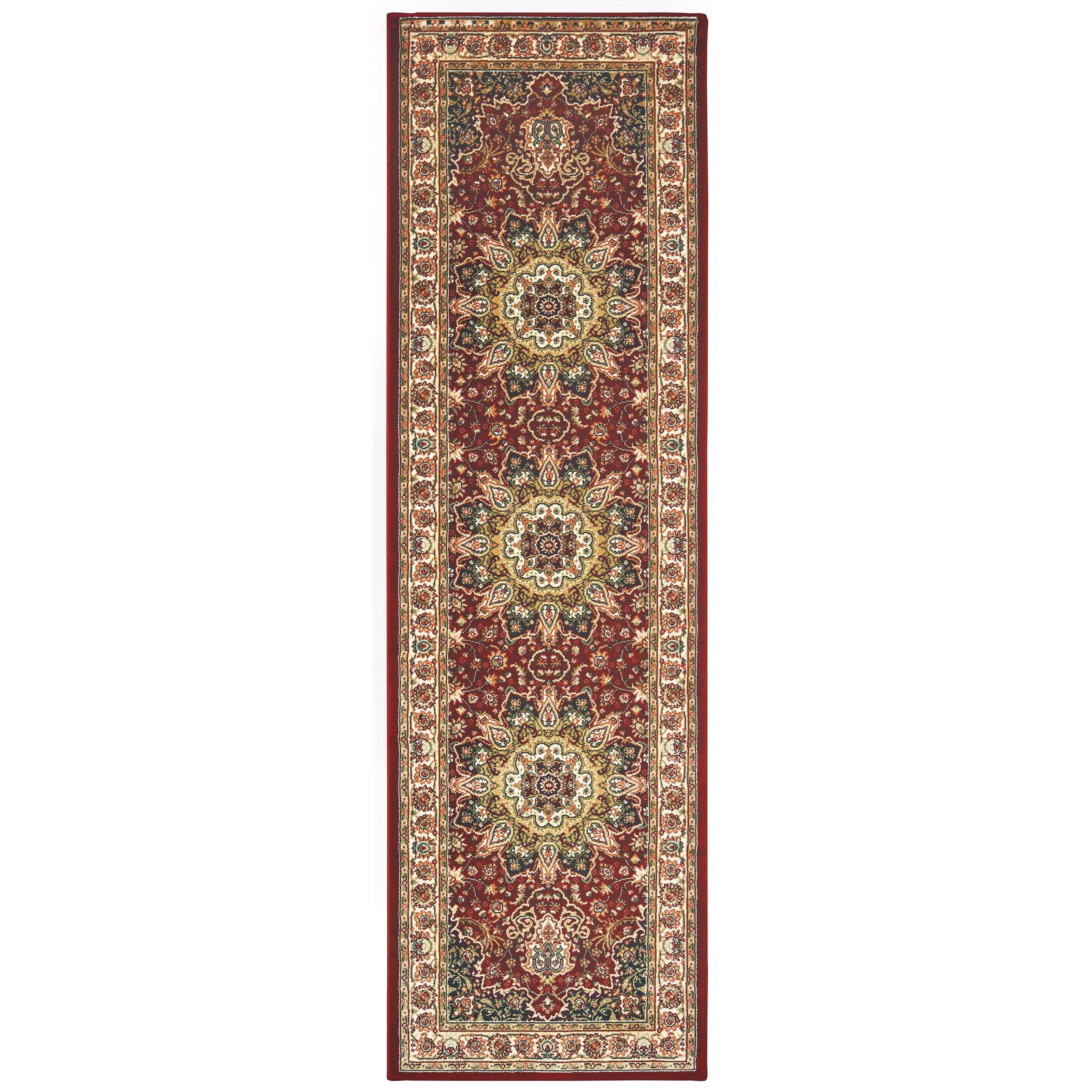 Style Haven Stora Red/Ivory Classic Medallion Area Rug