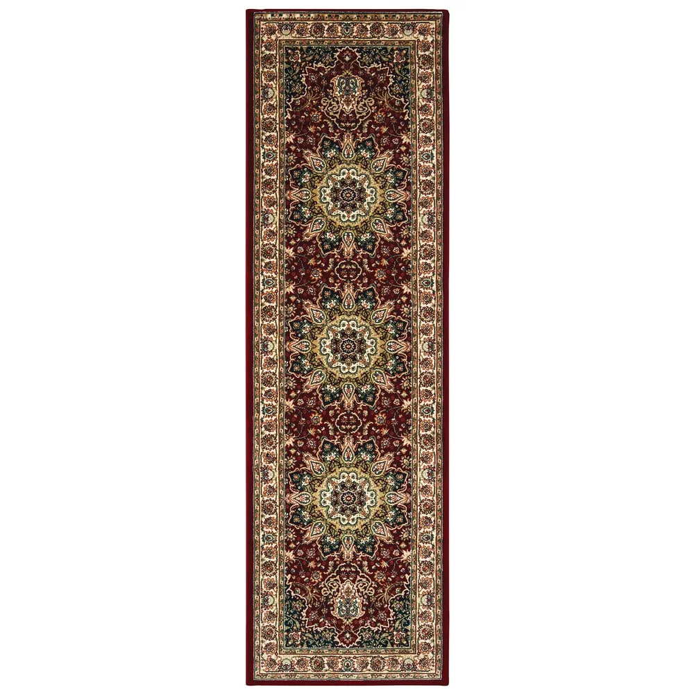 Style Haven Stora Red/Ivory Classic Medallion Area Rug