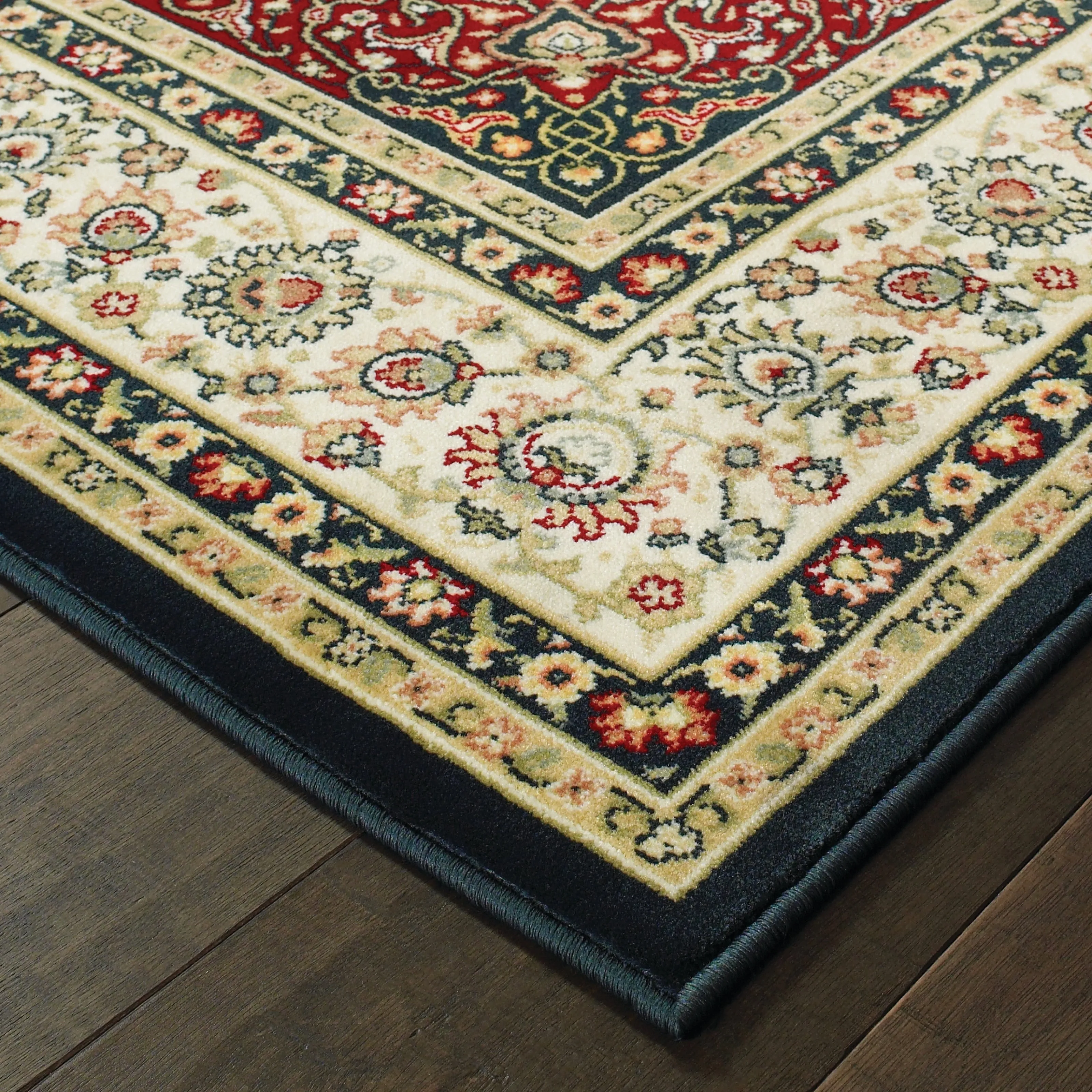 Style Haven Stora Red/Ivory Classic Medallion Area Rug