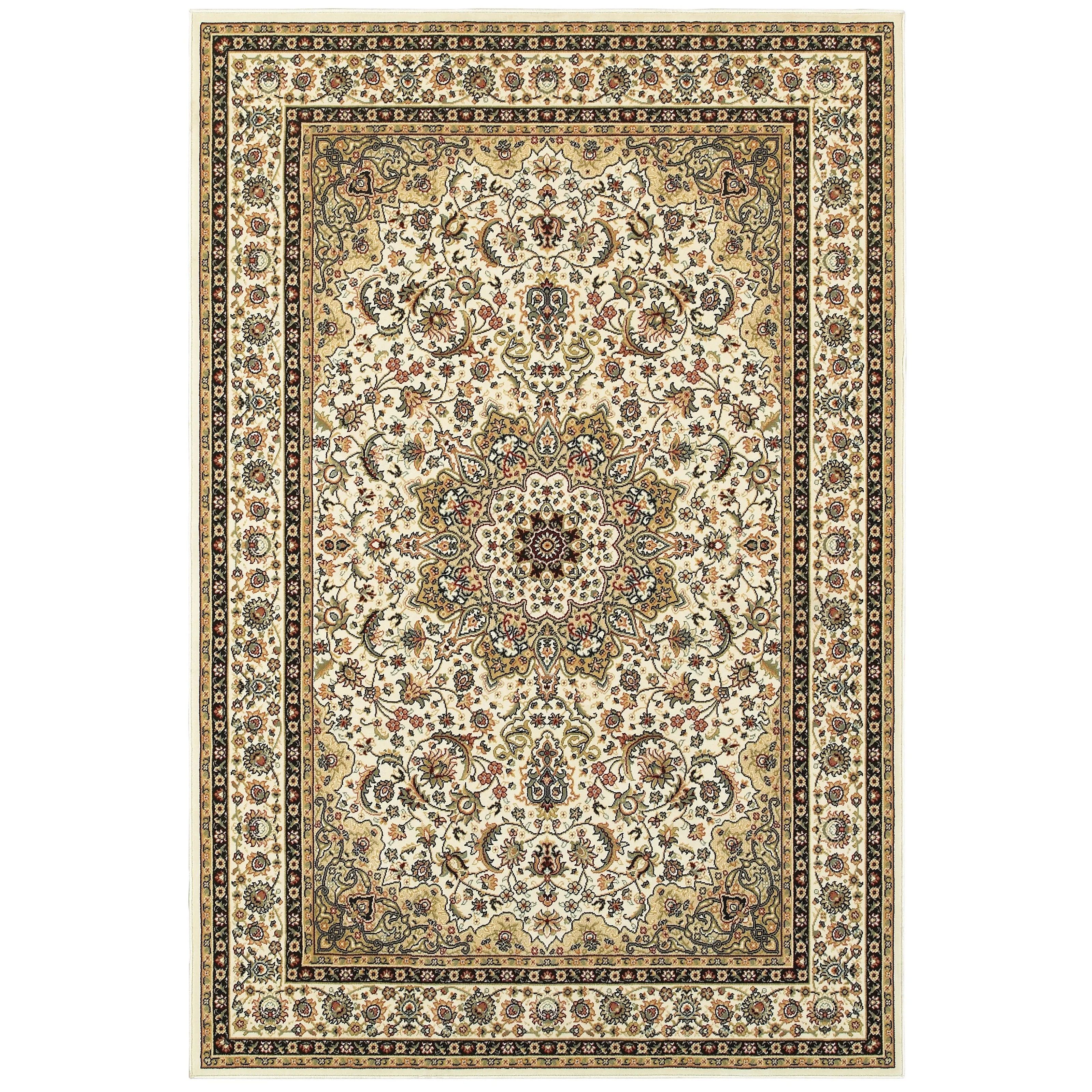 Style Haven Stora Red/Ivory Classic Medallion Area Rug