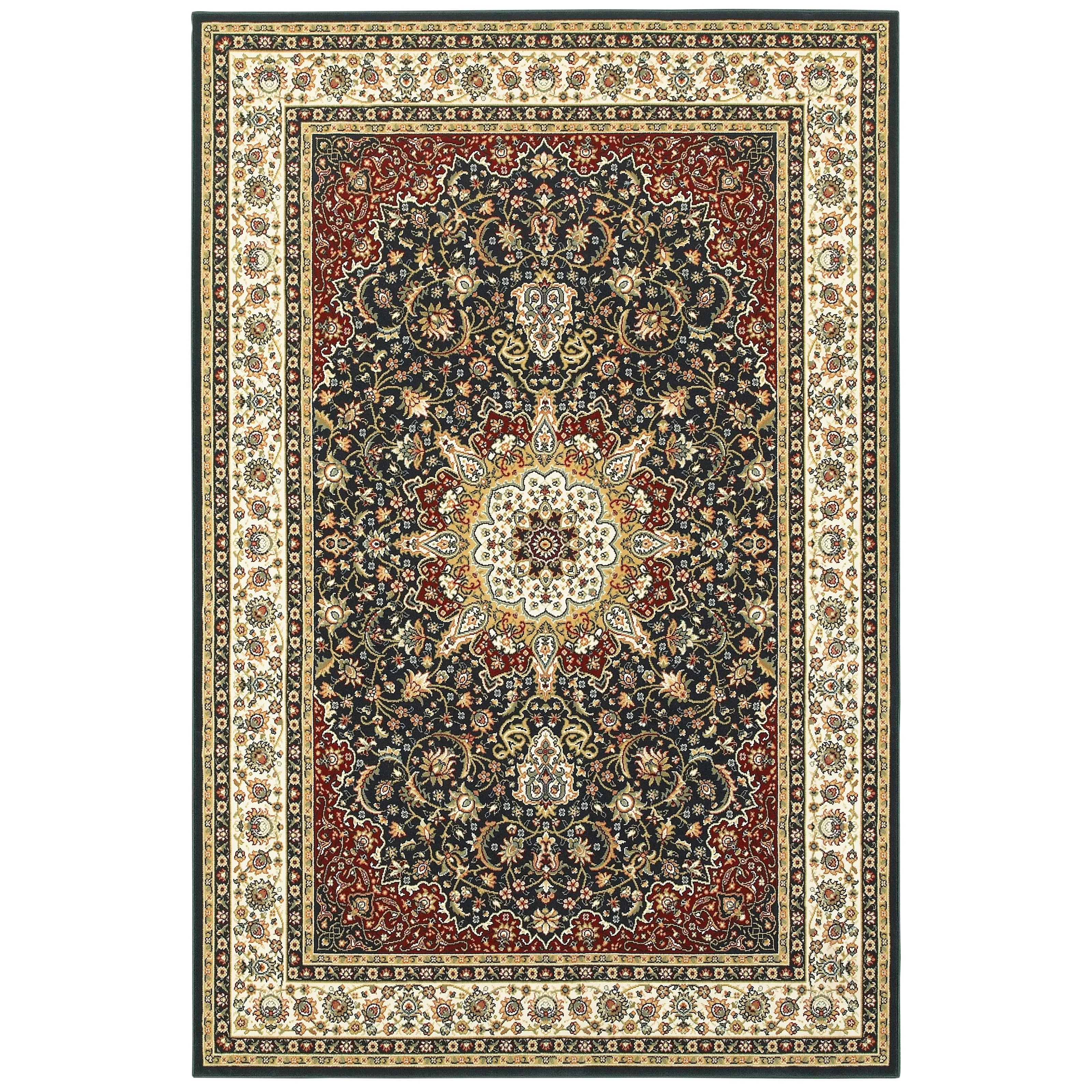Style Haven Stora Red/Ivory Classic Medallion Area Rug