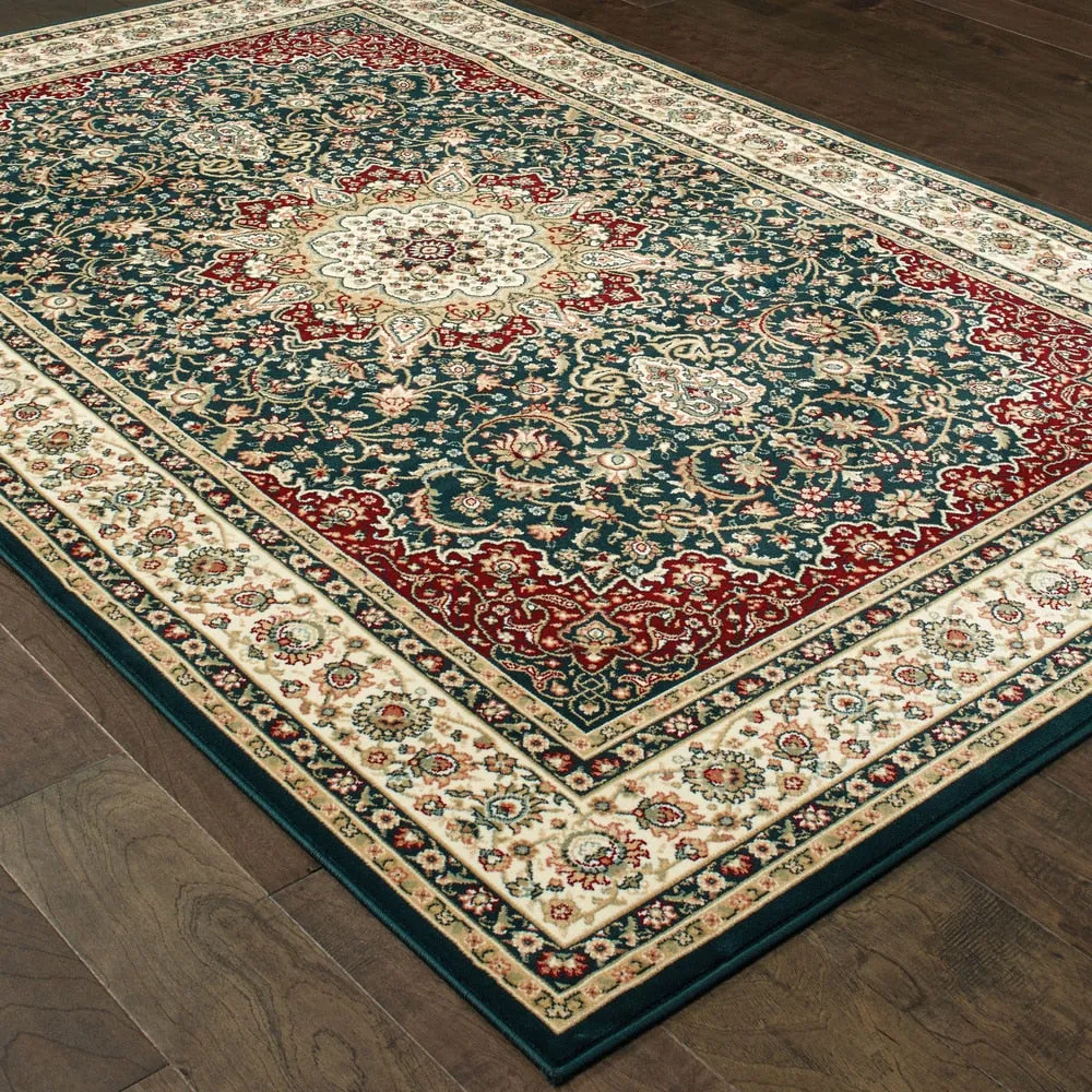 Style Haven Stora Red/Ivory Classic Medallion Area Rug