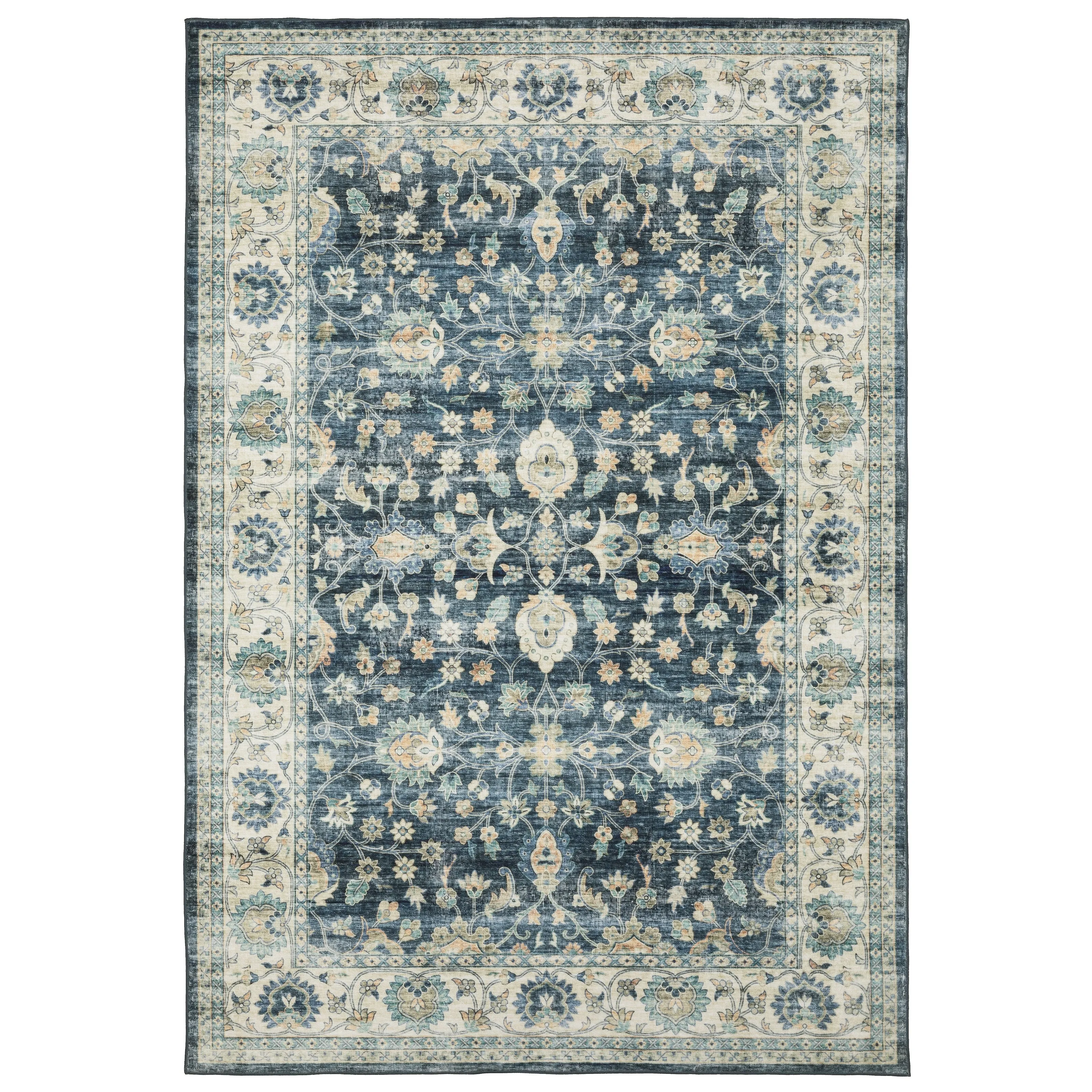 Style Haven Sunderland Traditional Bordered Machine Washable Rug Mat