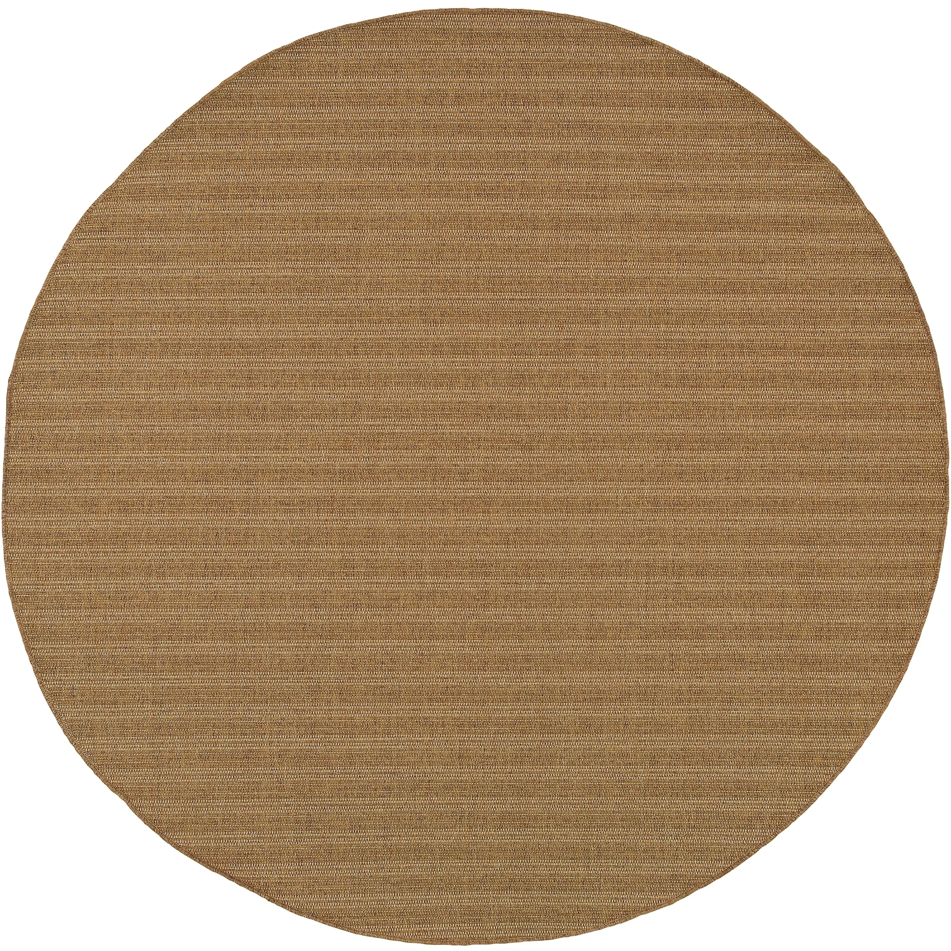 Style Haven Veranda Woven Tonal Striped Indoor-Outdoor Brown Area Rug