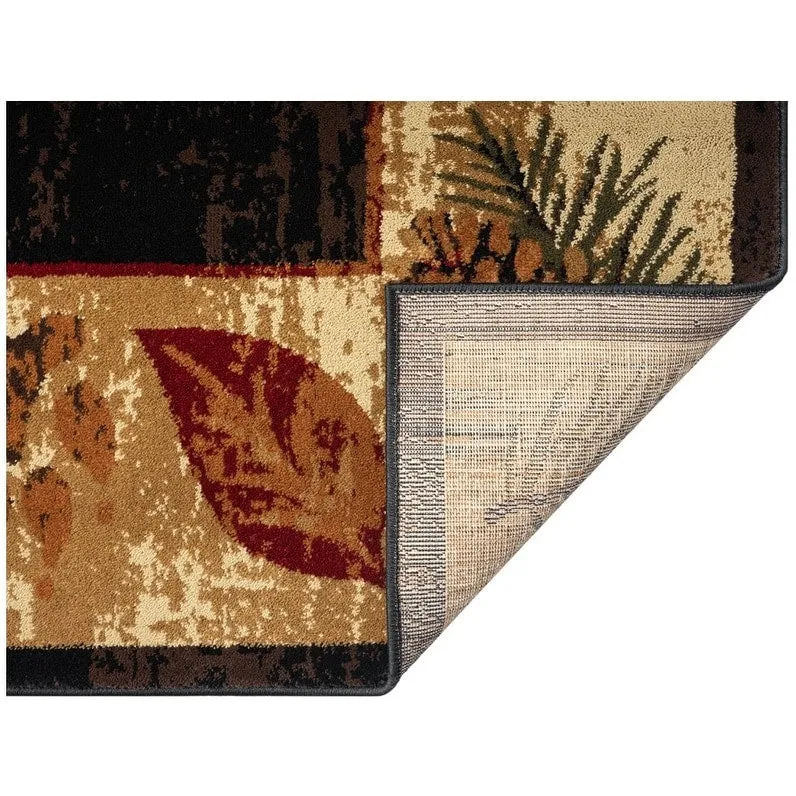 Sunset Valley Nature Brown Lodge Area Rug
