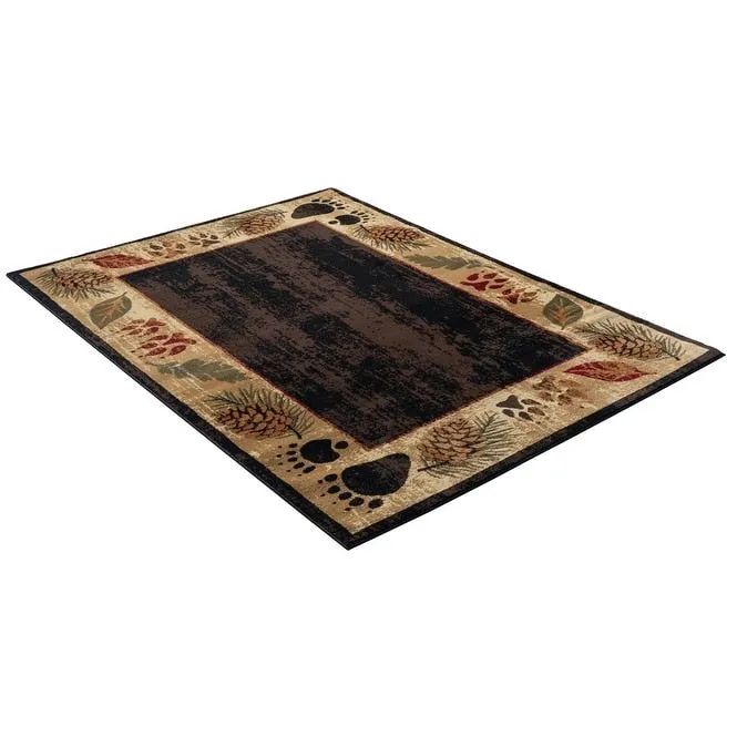 Sunset Valley Nature Brown Lodge Area Rug
