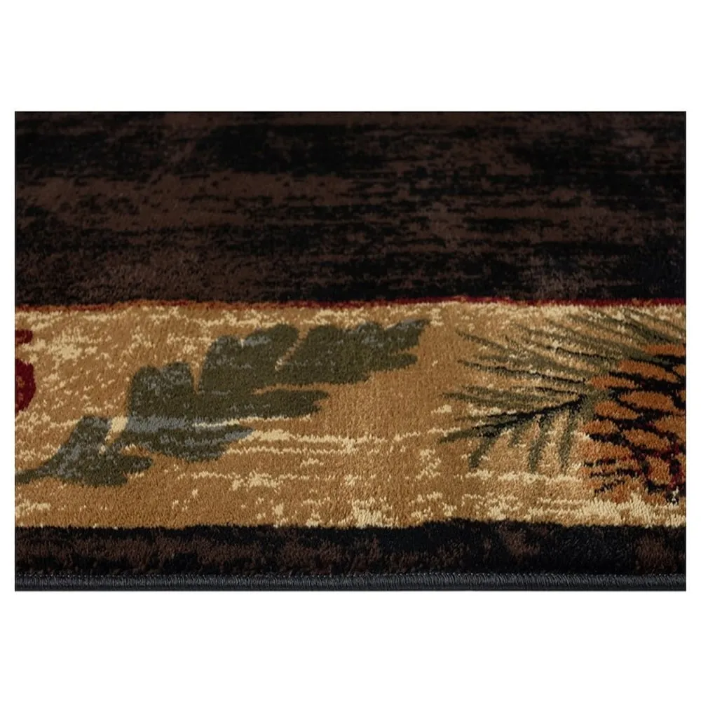 Sunset Valley Nature Brown Lodge Area Rug