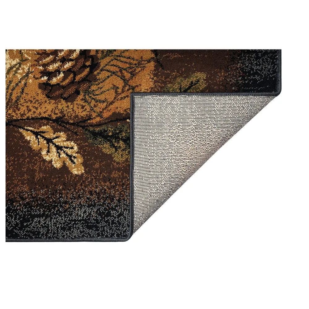 Sunset Valley Oak Ridge Brown Lodge Area Rug