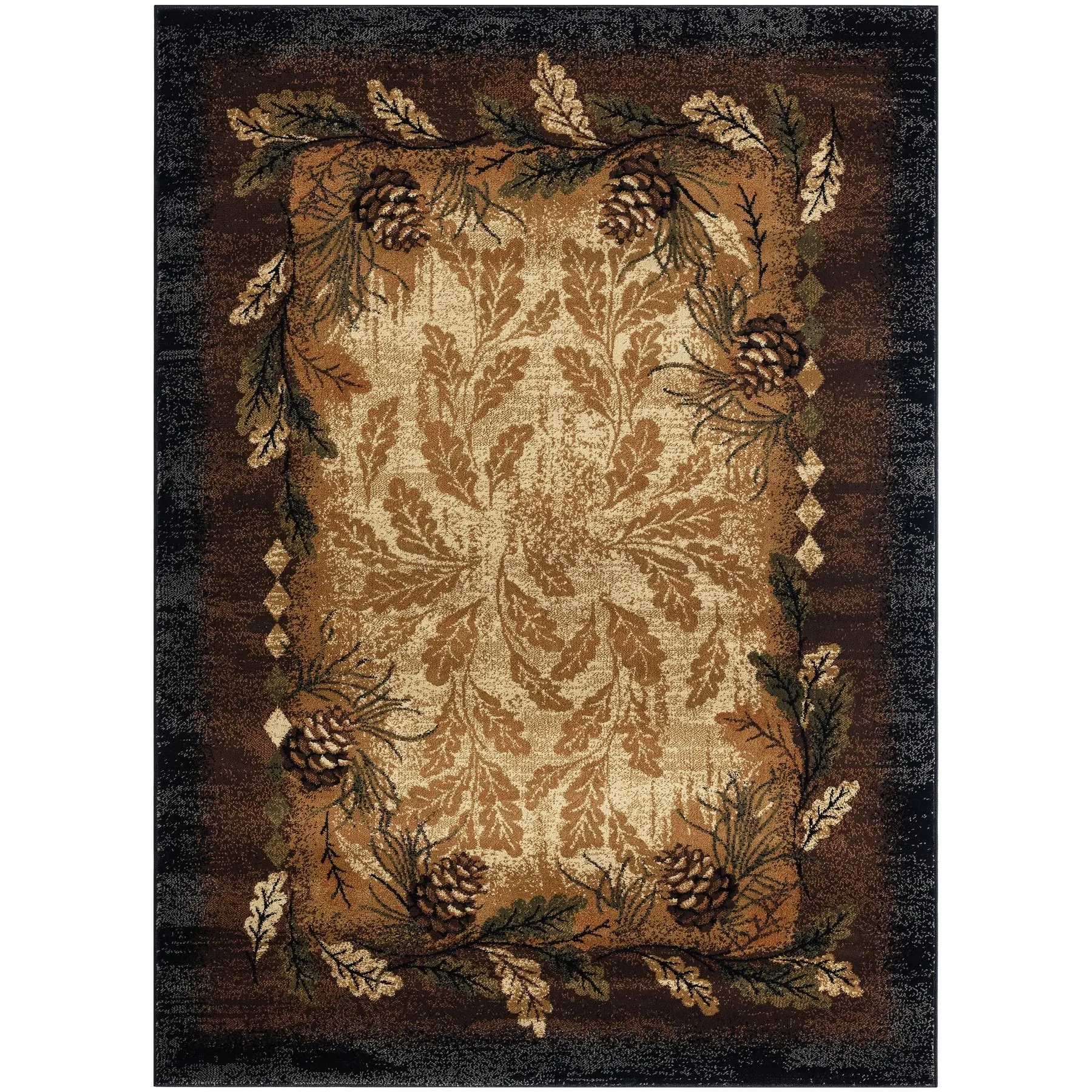 Sunset Valley Oak Ridge Brown Lodge Area Rug