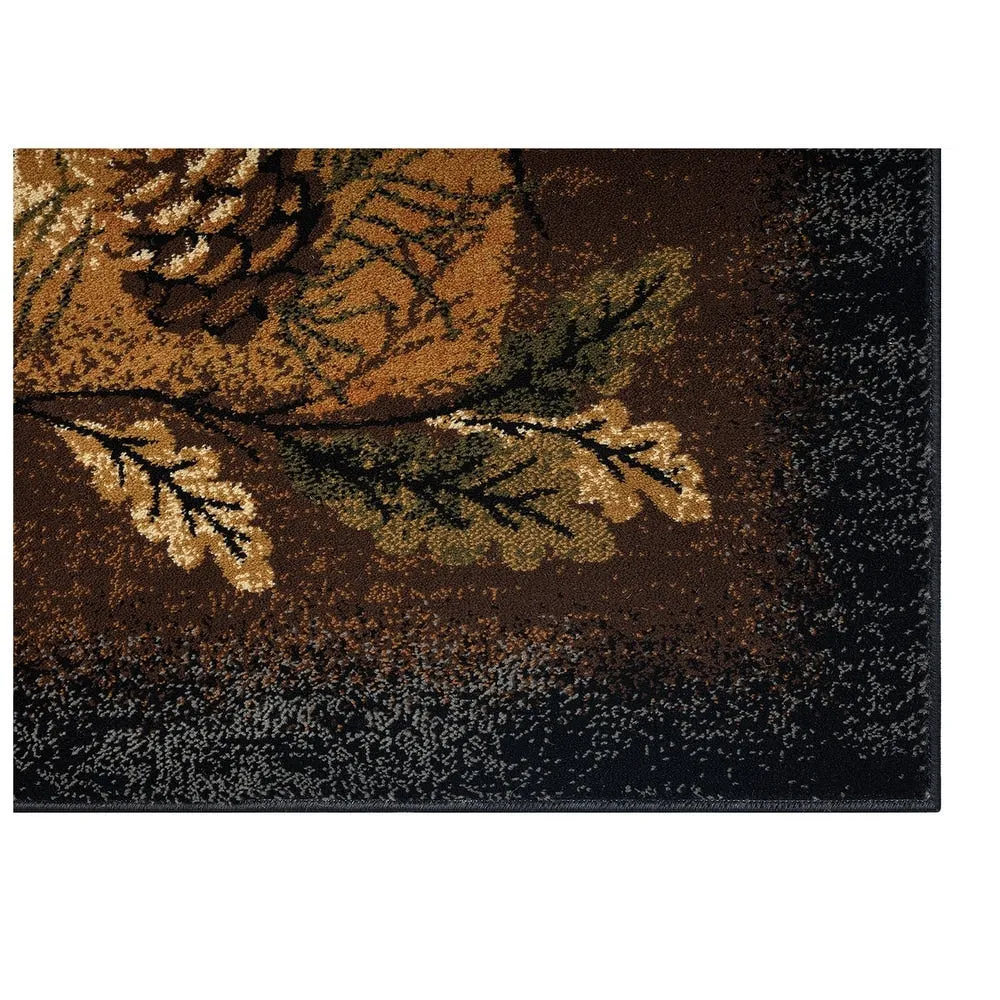 Sunset Valley Oak Ridge Brown Lodge Area Rug