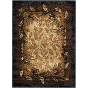 Sunset Valley Oak Ridge Brown Lodge Area Rug