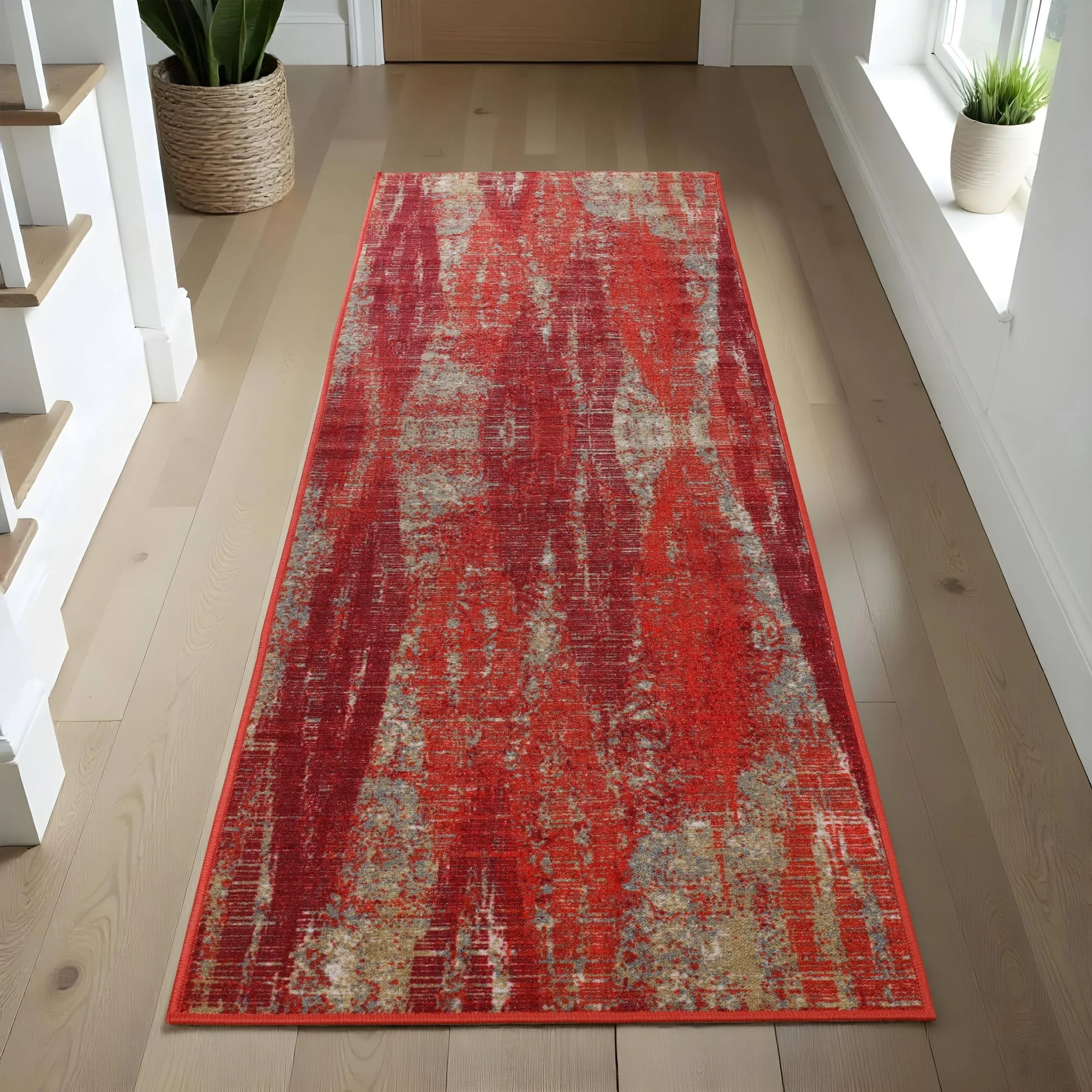 Superior Brayton Modern Non-Slip Washable Indoor Runner or Area Rug