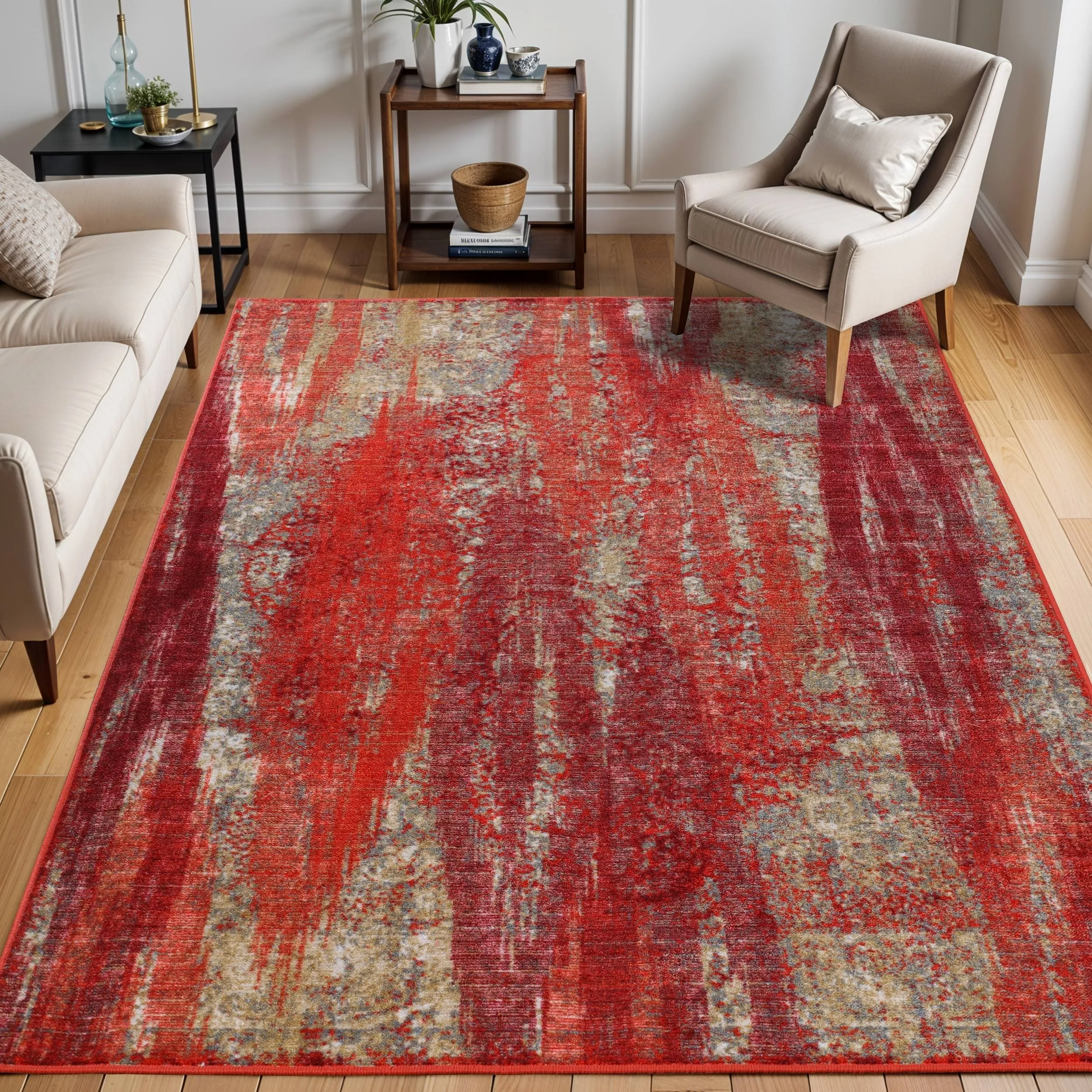 Superior Brayton Modern Non-Slip Washable Indoor Runner or Area Rug