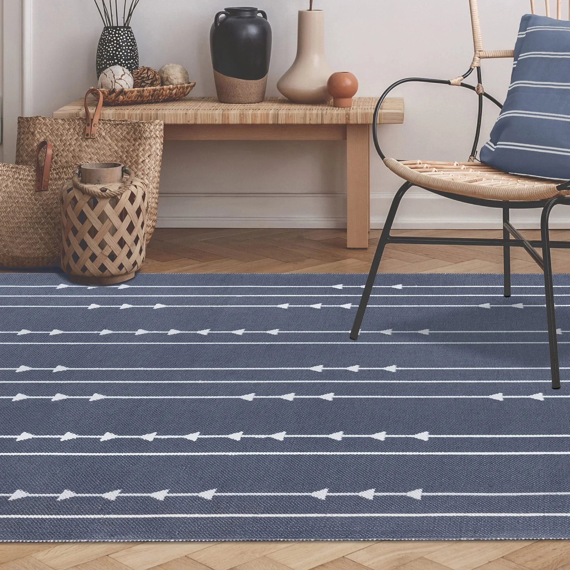 Superior Minimalist Bohemian Arrow Indoor Outdoor Area Rug