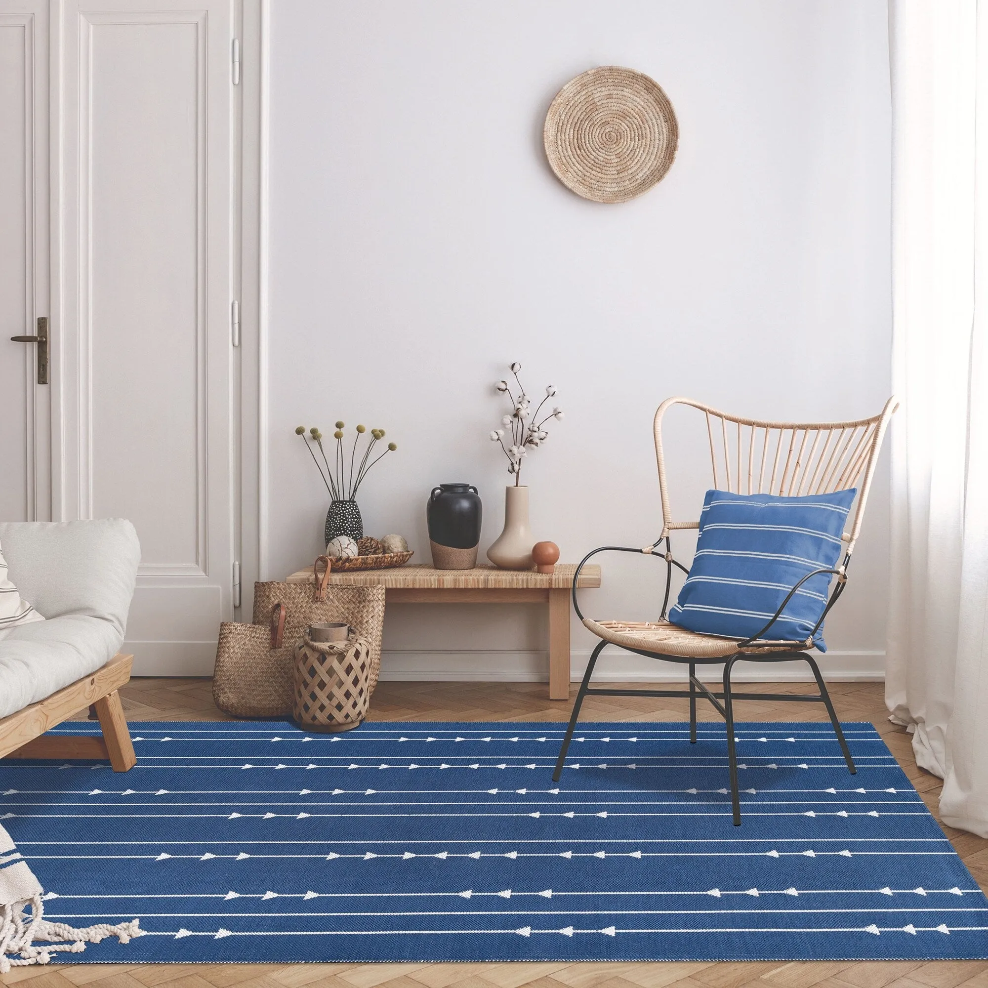 Superior Minimalist Bohemian Arrow Indoor Outdoor Area Rug