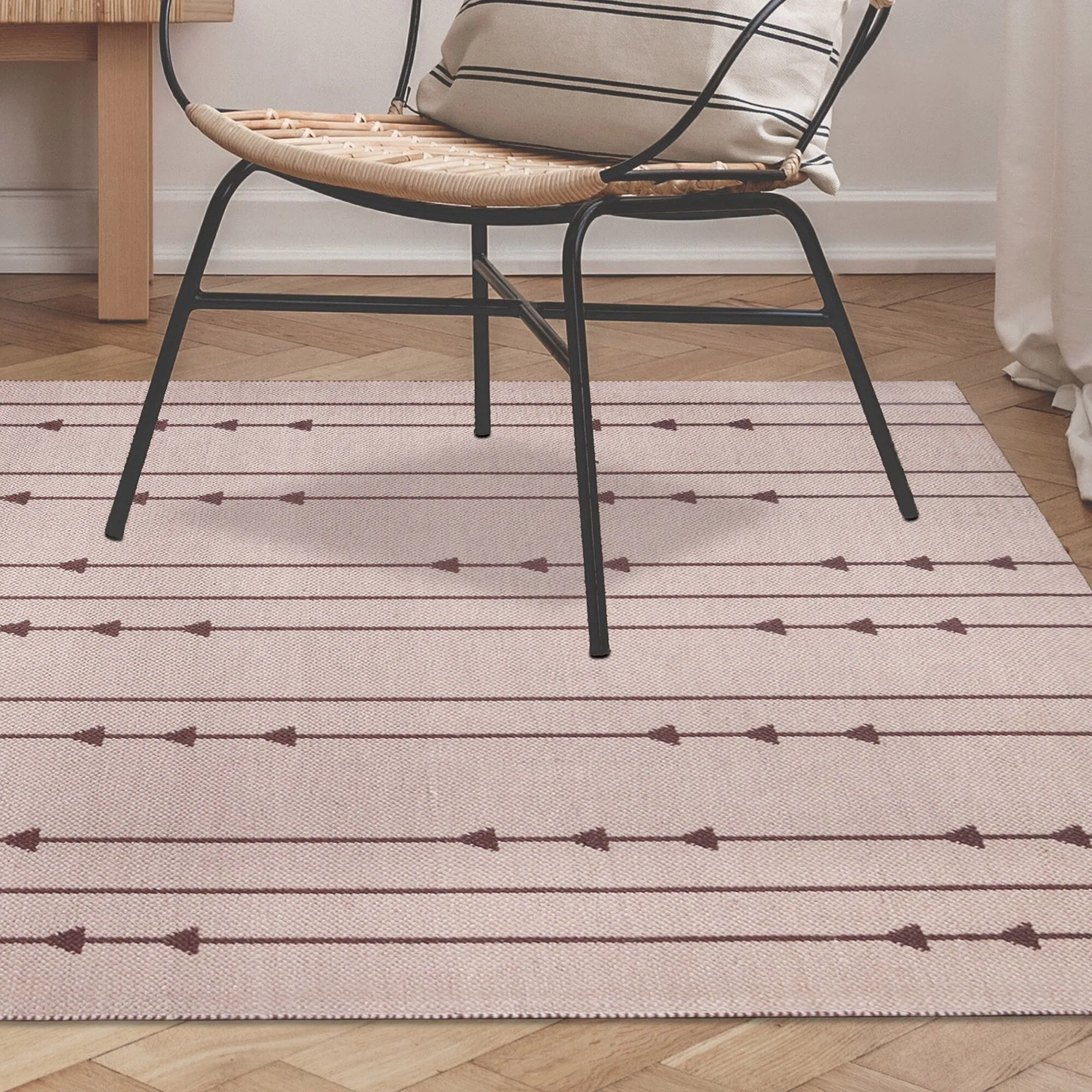 Superior Minimalist Bohemian Arrow Indoor Outdoor Area Rug