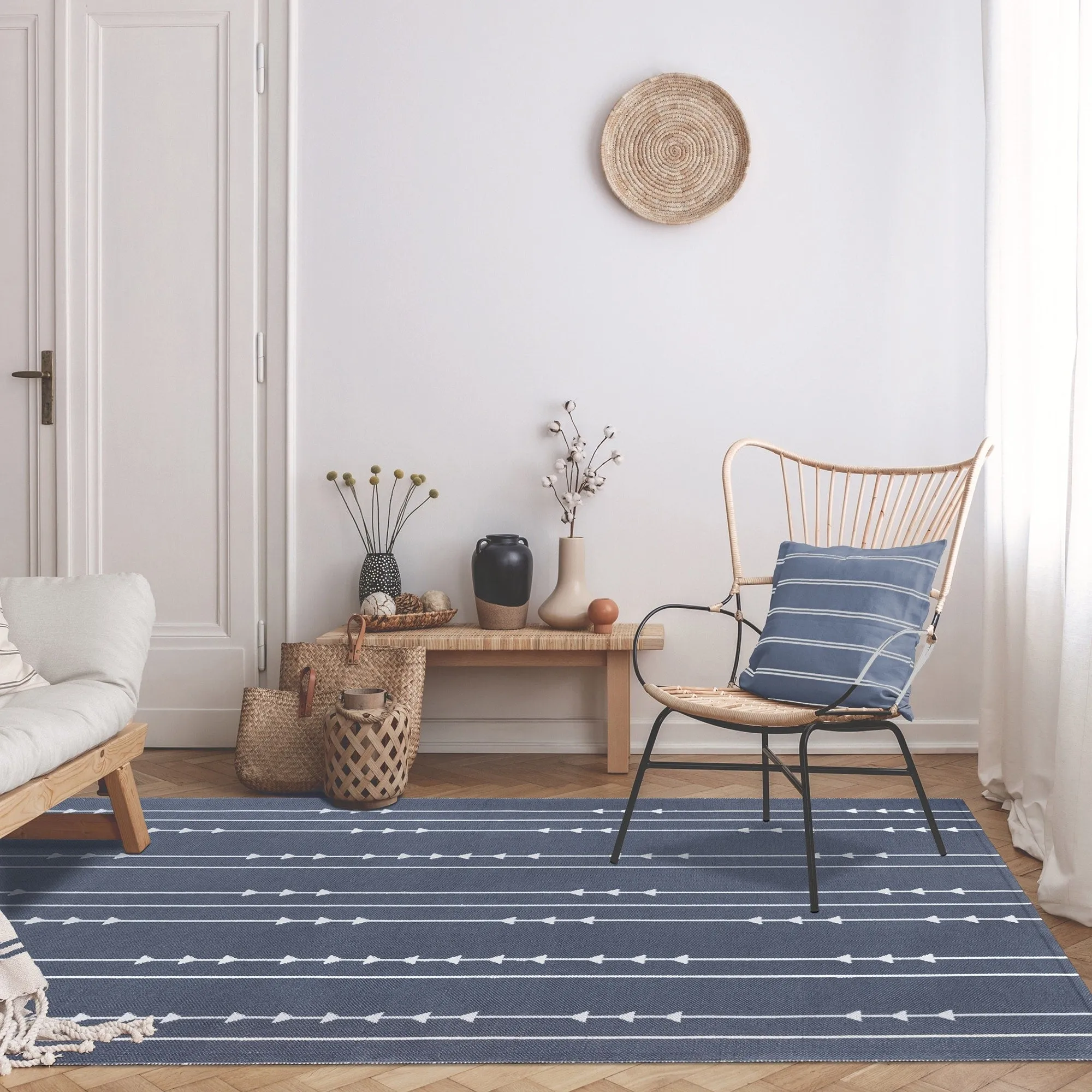Superior Minimalist Bohemian Arrow Indoor Outdoor Area Rug