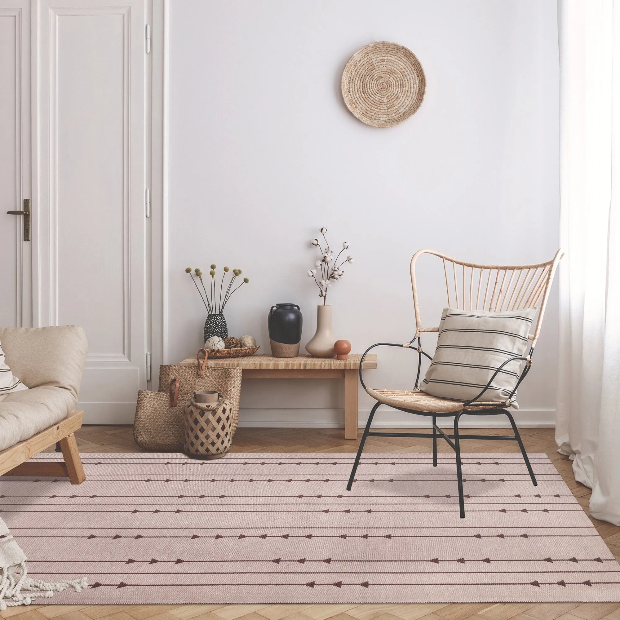Superior Minimalist Bohemian Arrow Indoor Outdoor Area Rug