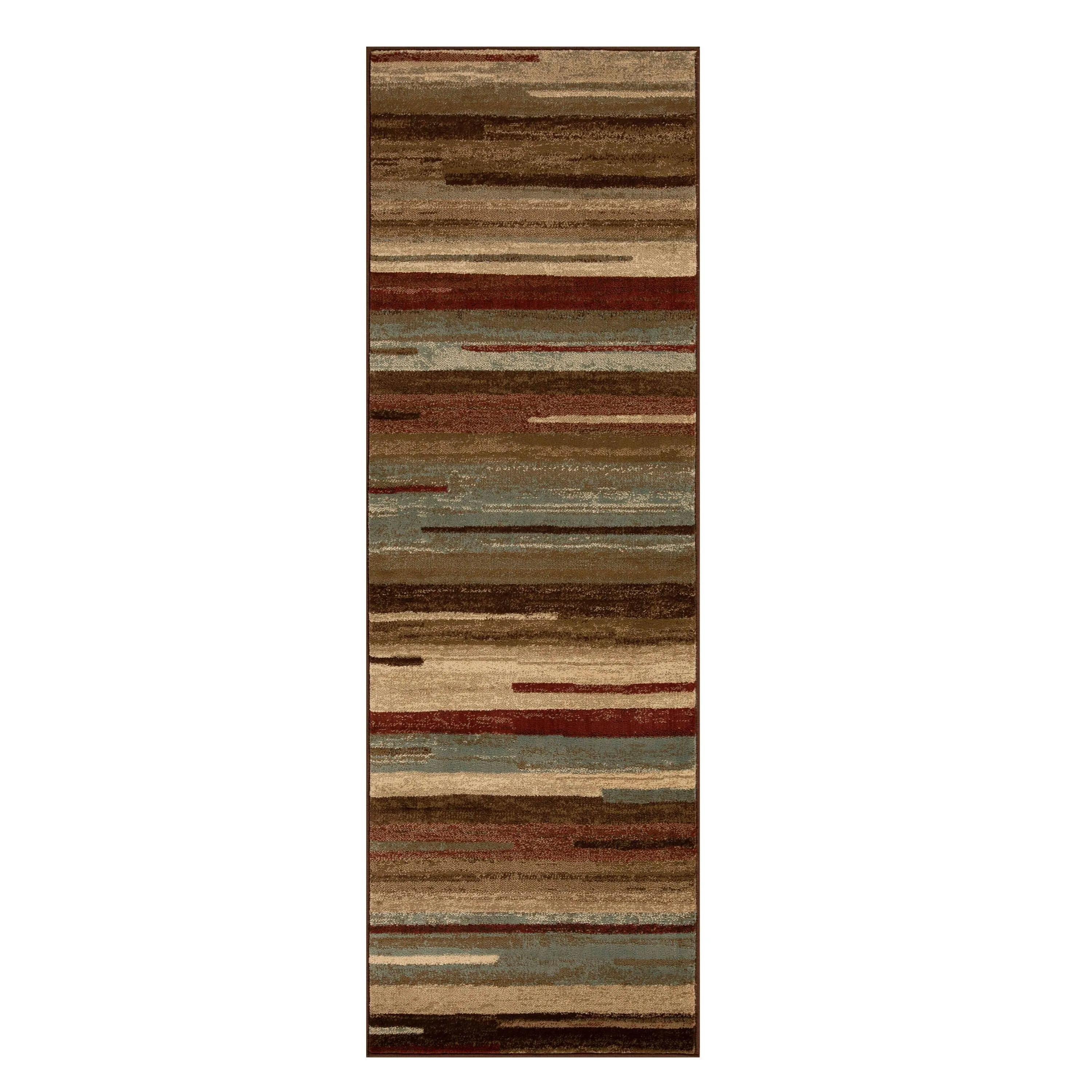 Superior Stripes Abstract Lines Power-Loomed Indoor Area Rug