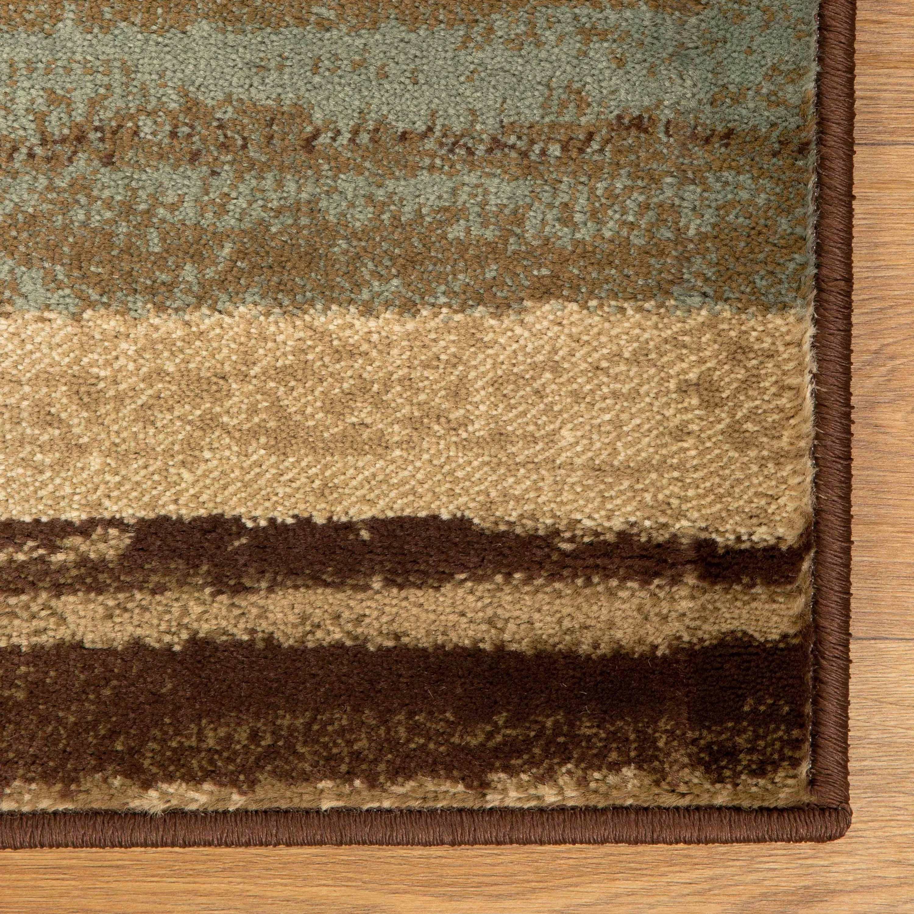 Superior Stripes Abstract Lines Power-Loomed Indoor Area Rug