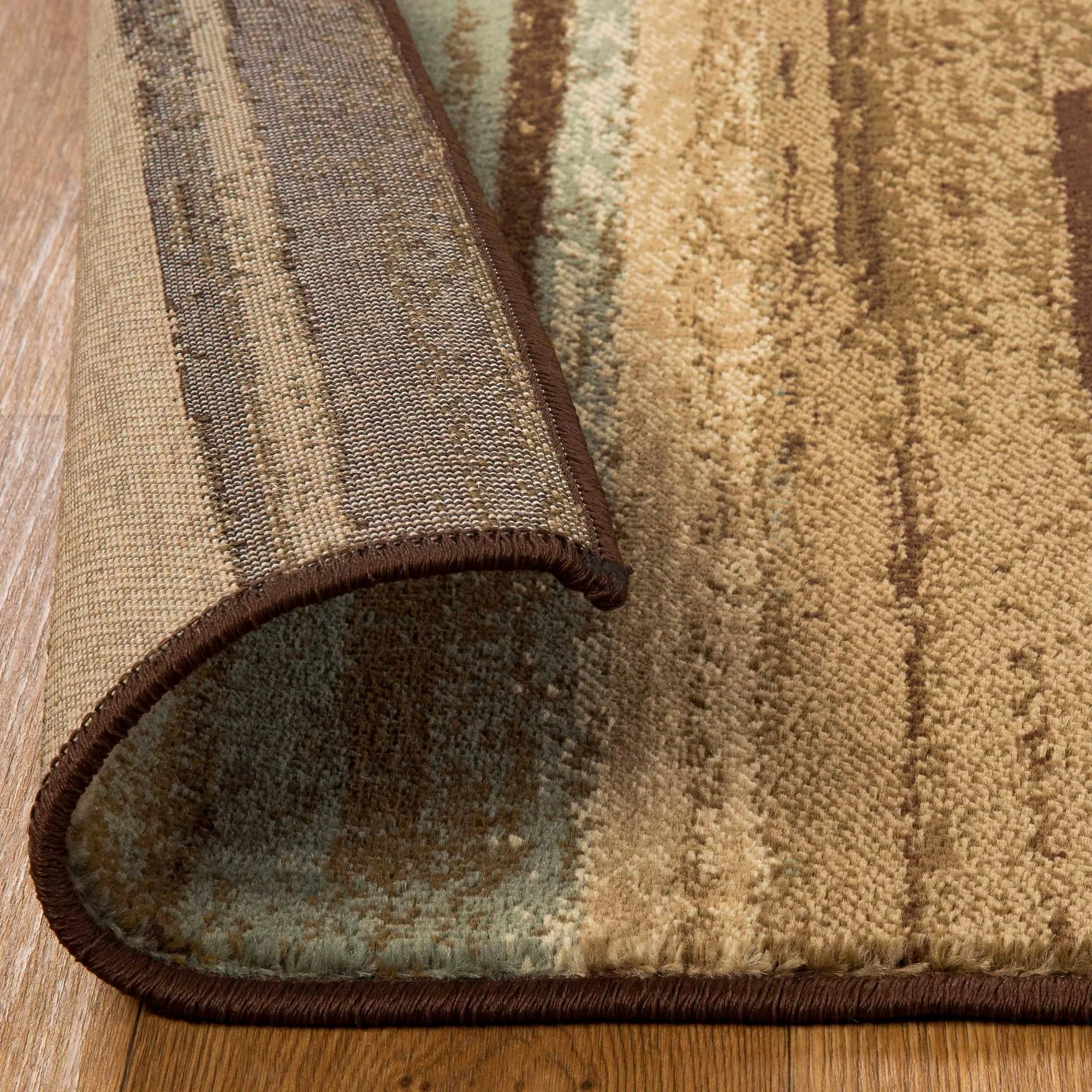 Superior Stripes Abstract Lines Power-Loomed Indoor Area Rug