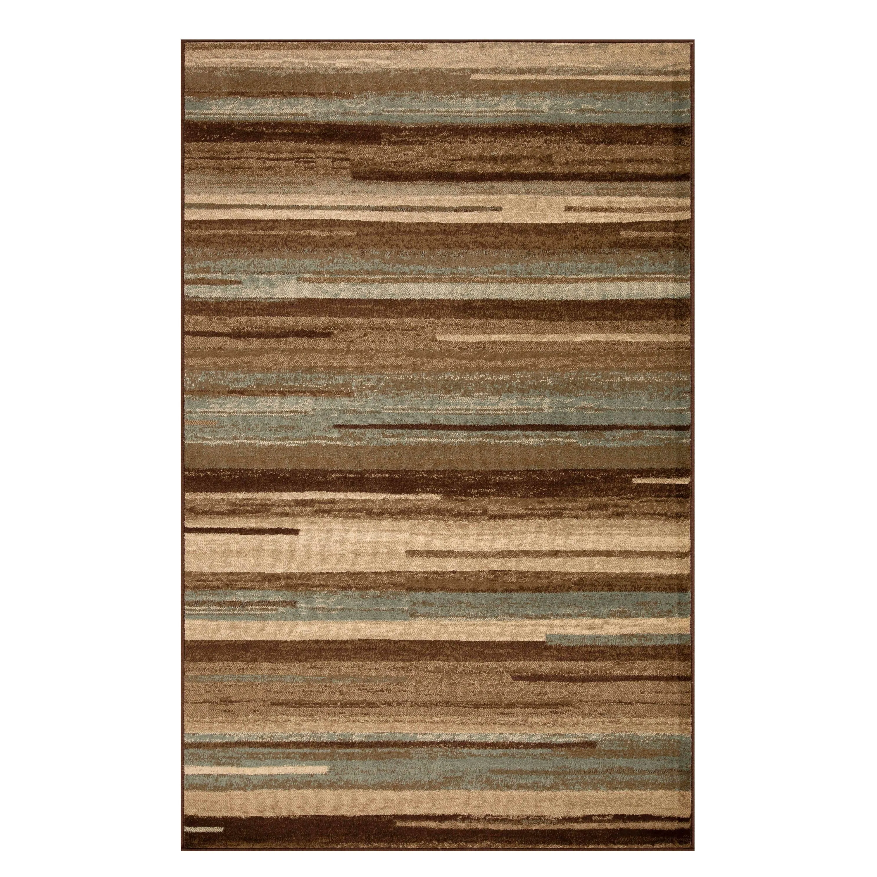 Superior Stripes Abstract Lines Power-Loomed Indoor Area Rug