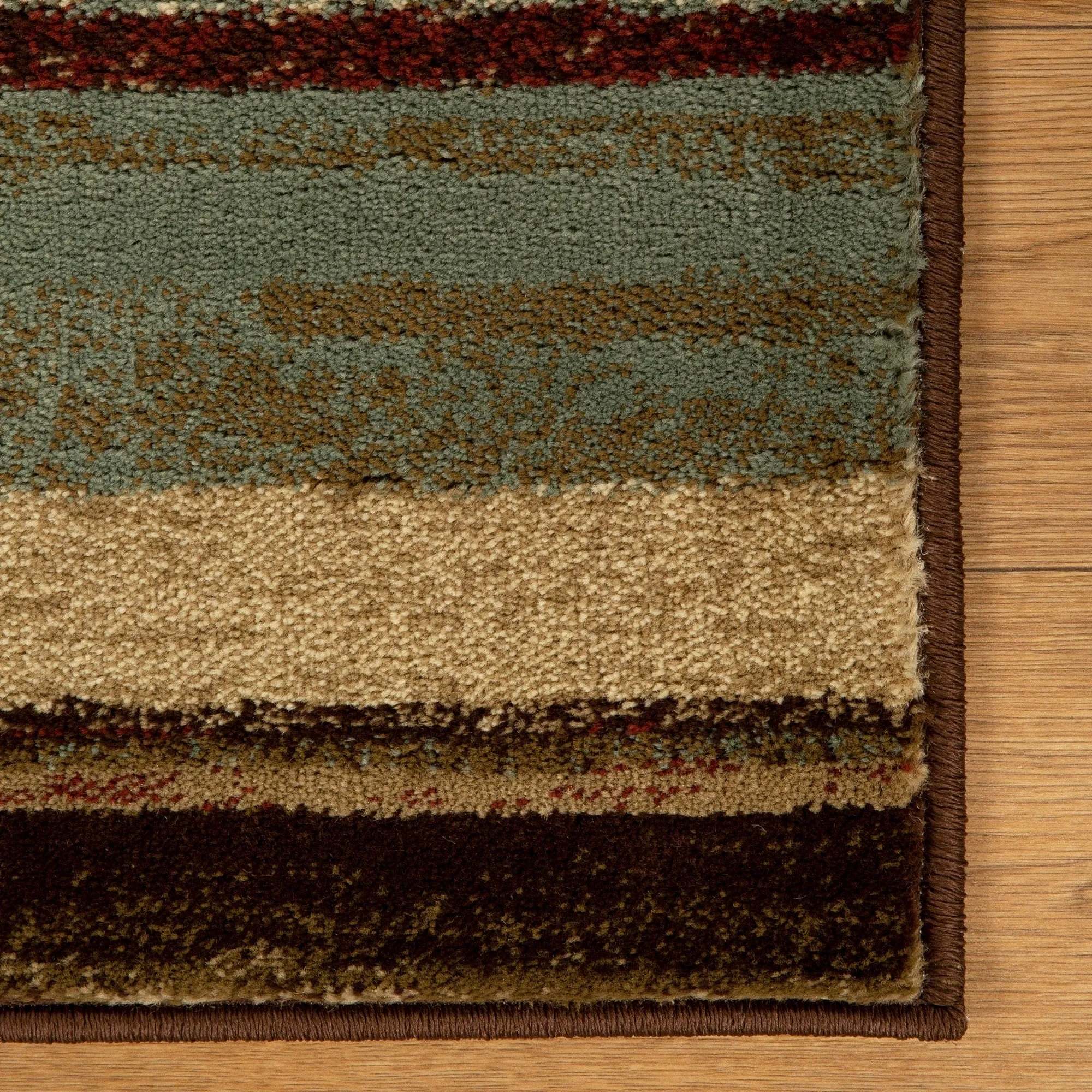 Superior Stripes Abstract Lines Power-Loomed Indoor Area Rug