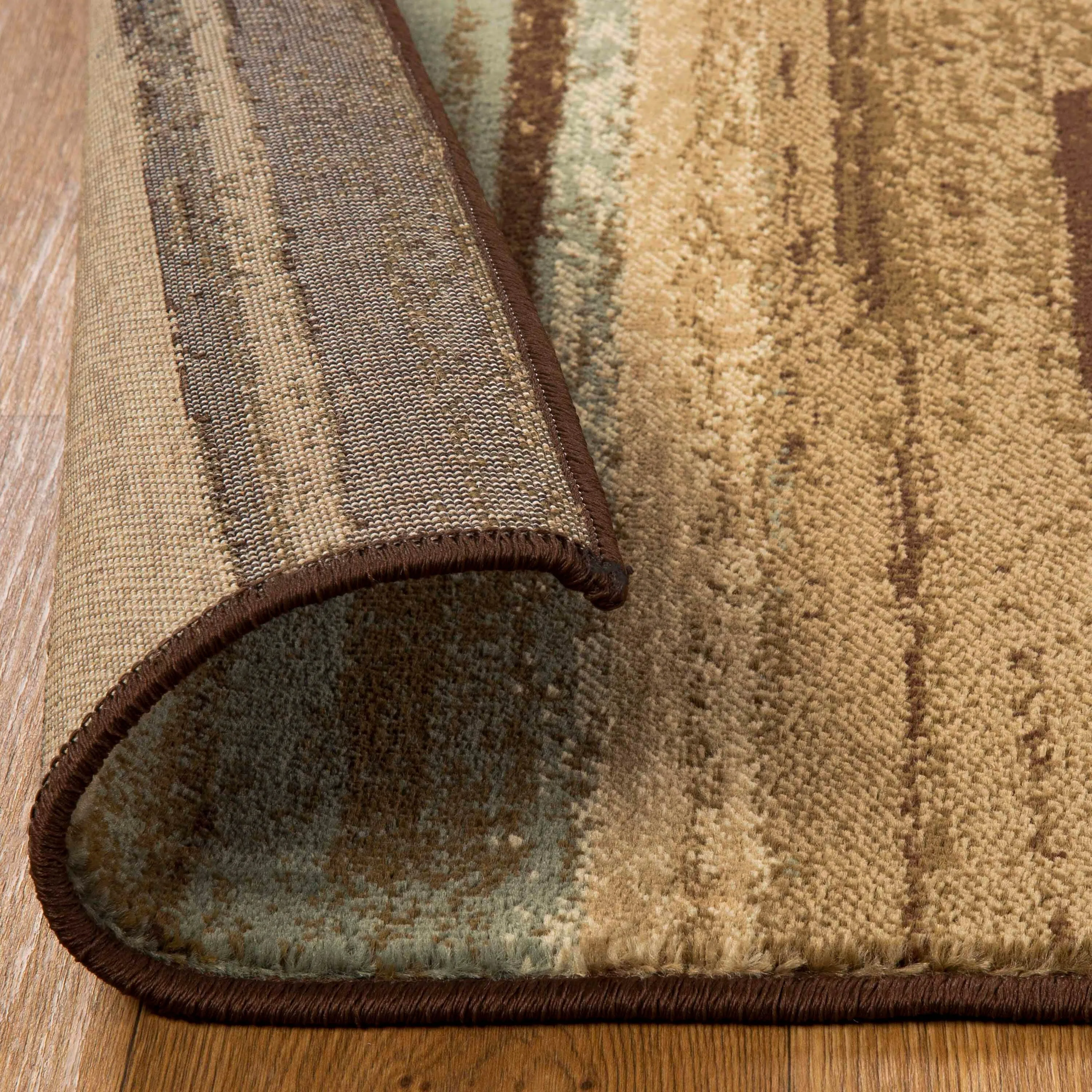 Superior Stripes Abstract Lines Power-Loomed Indoor Area Rug