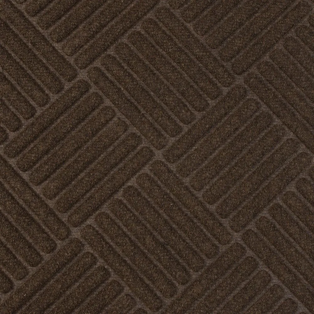 Textured Crosshatch Walnut Door Mat