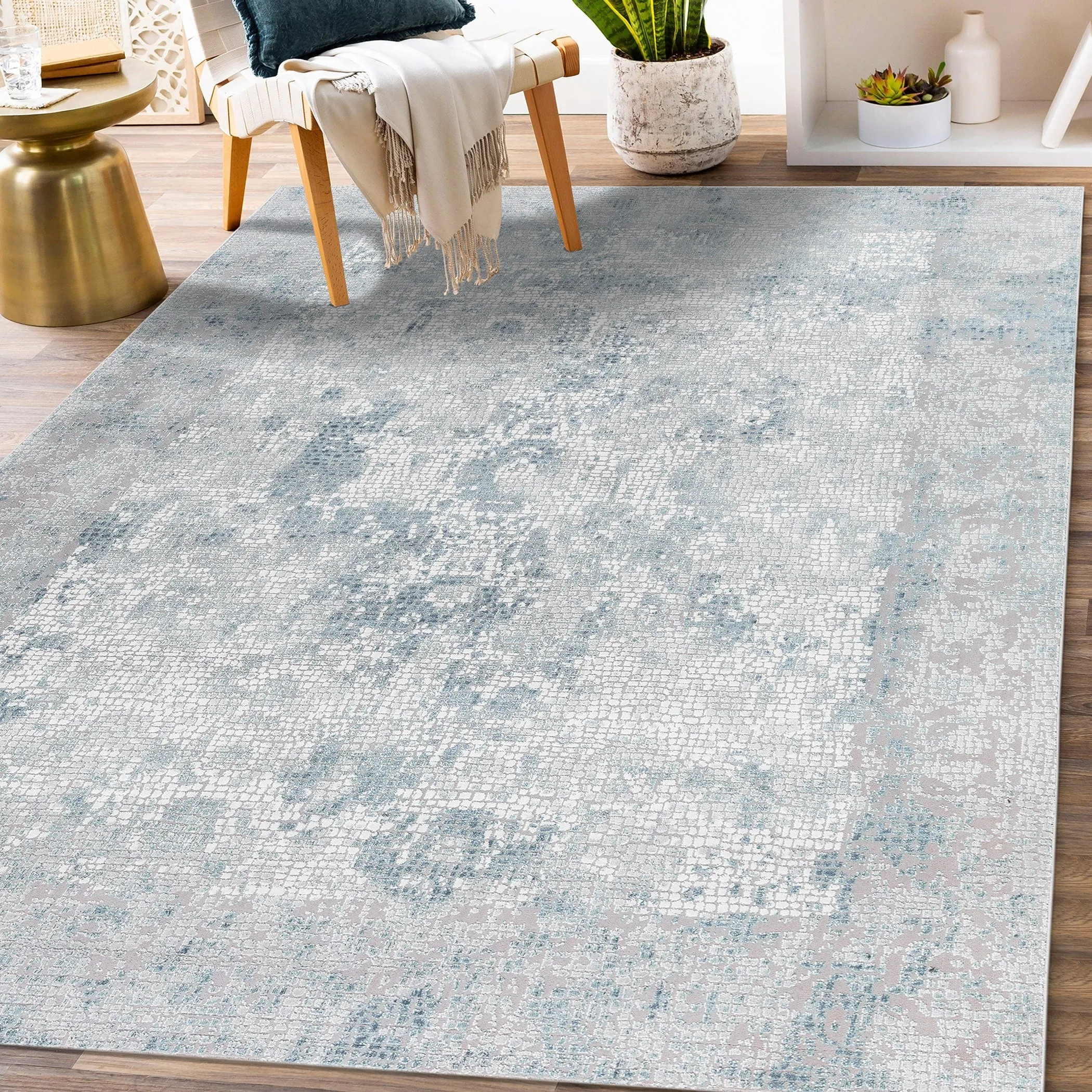 The Gray Barn Longleat Modern Abstract Polyester Blend Area Rug